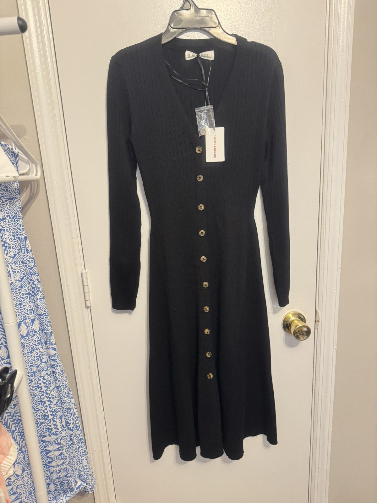 Lucky Brand Lucky Brand ribbed knit sweater dress size small Size S / US 4 / IT 40 - 1 Thumbnail