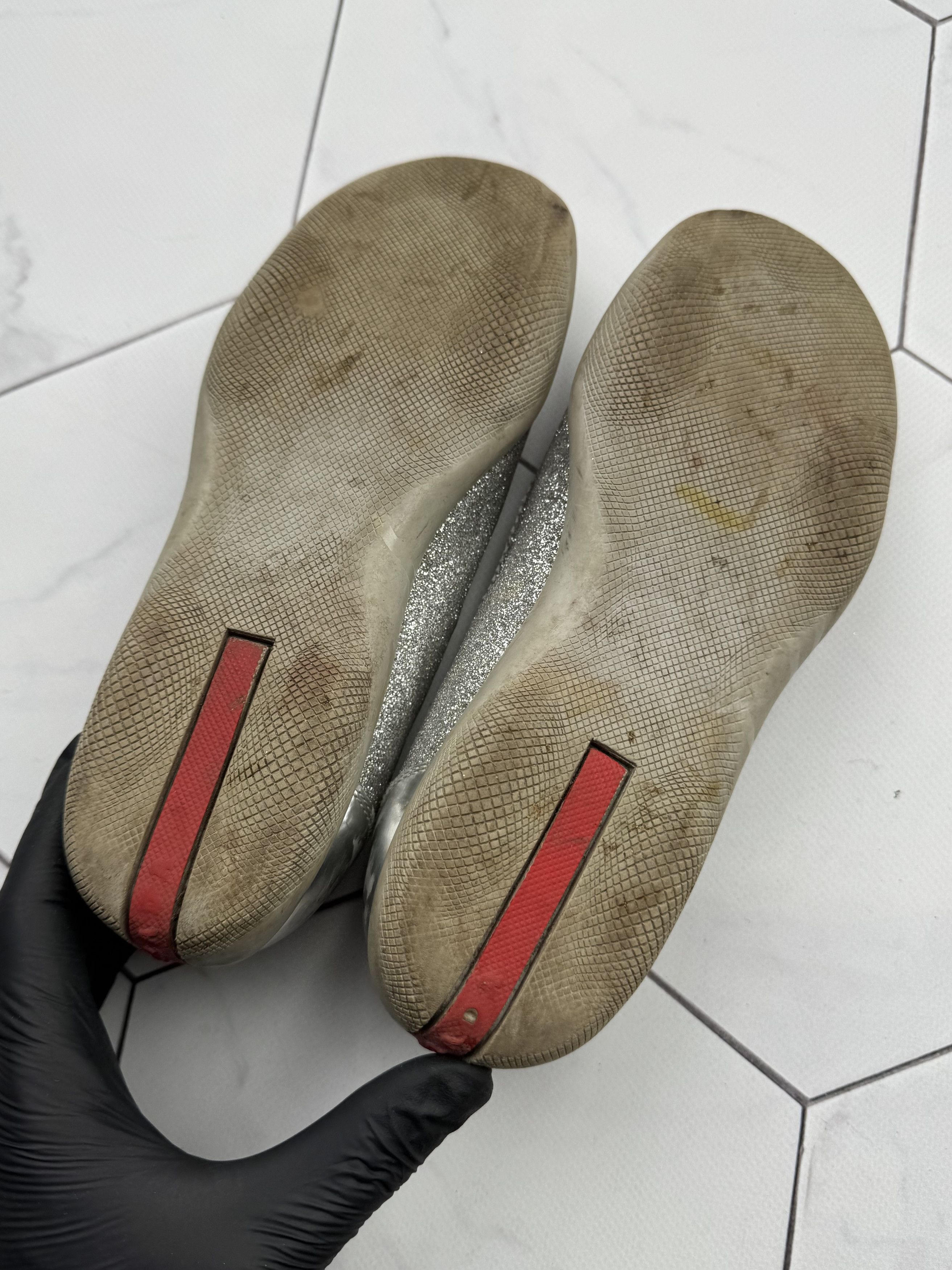 Prada Prada Vintage Ballet Flats (B262) Size US 5 / IT 35 - 10 Thumbnail