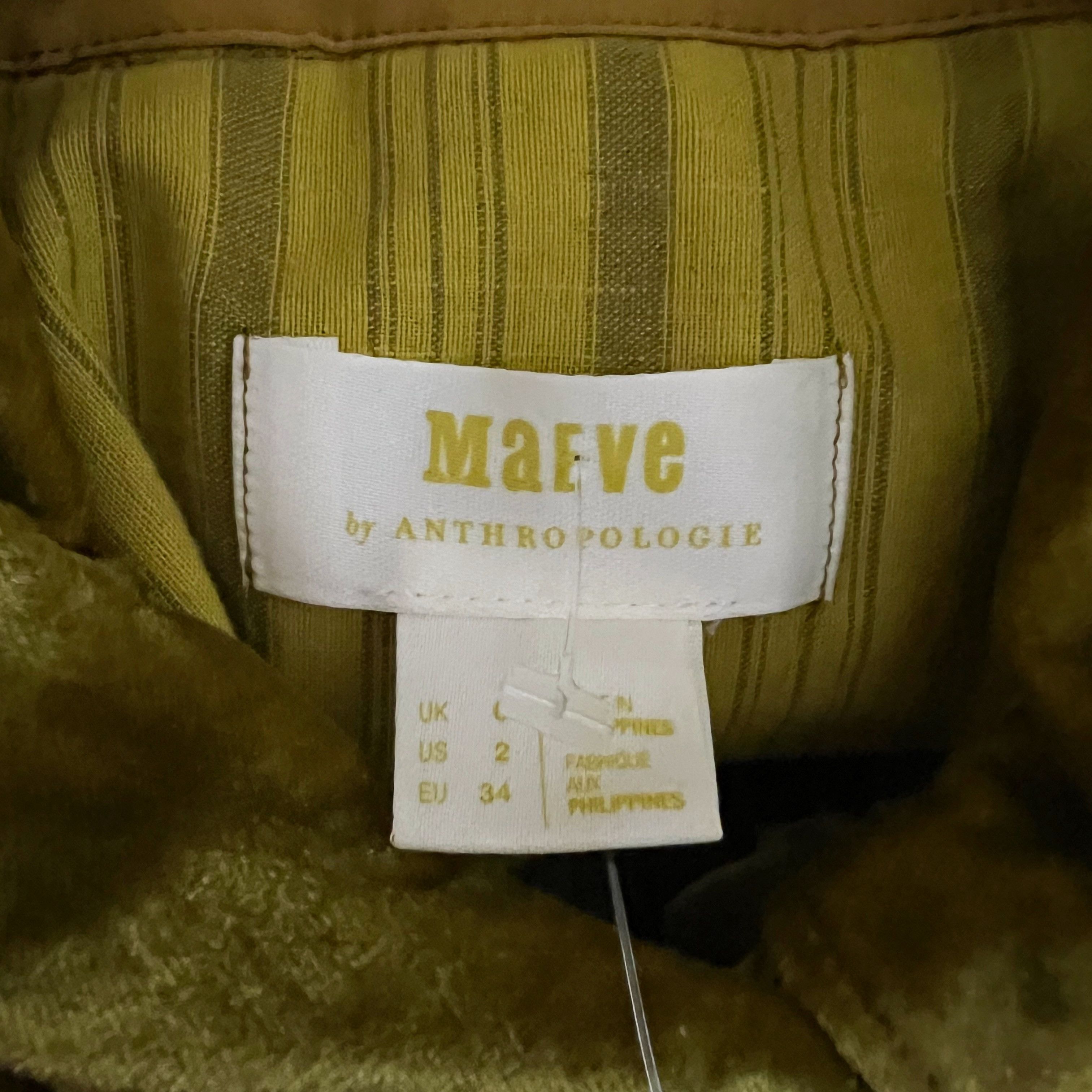 Anthropologie NEW Maeve Anthropologie Karina Velvet Velour Size XS / US 0-2 / IT 36-38 - 2 Thumbnail