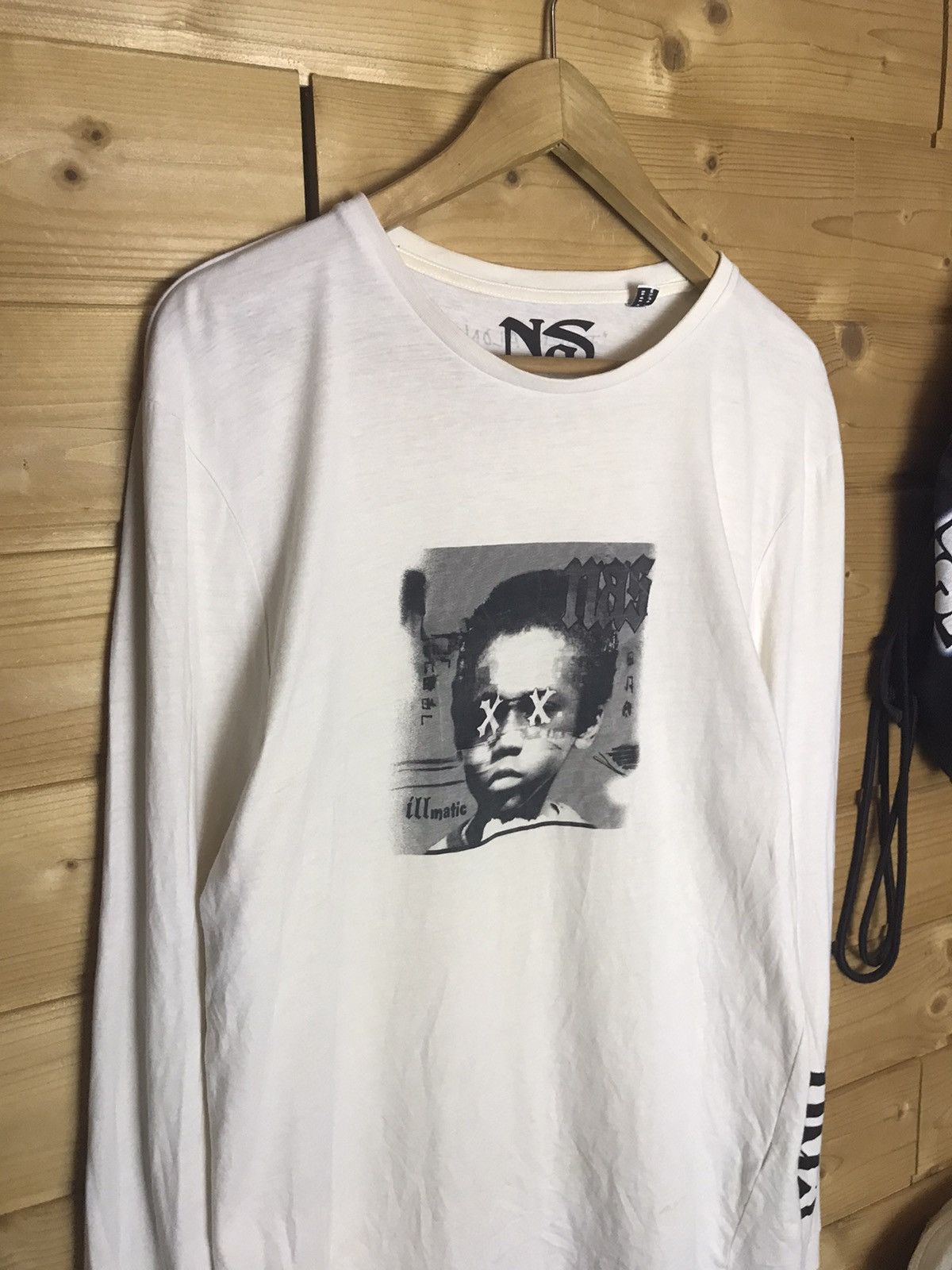 Band Tees Nas long sleeve shirt Size US L / EU 52-54 / 3 - 3 Thumbnail