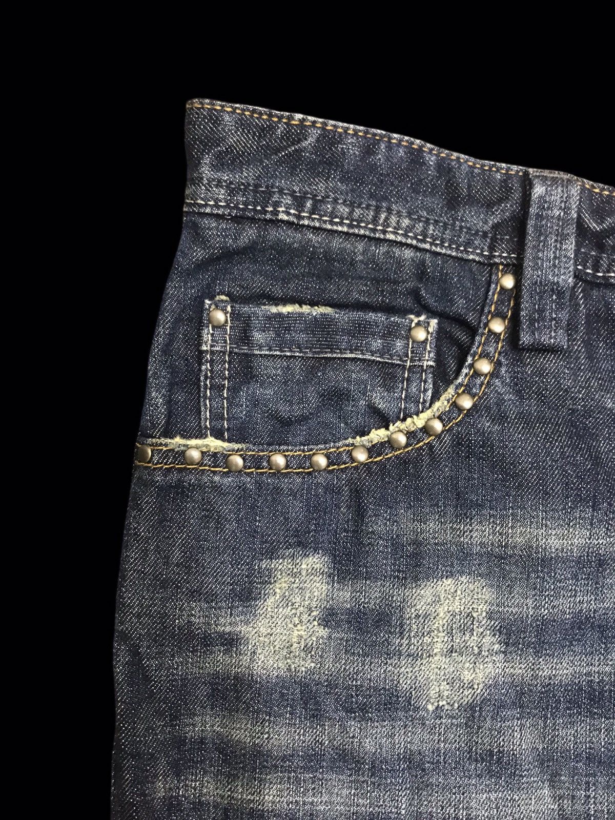 Japanese Brand 💥FLARE💥FLASH REPORT CRAZY DESIGN FLARE DENIM F187 Size US 32 / EU 48 - 12 Thumbnail