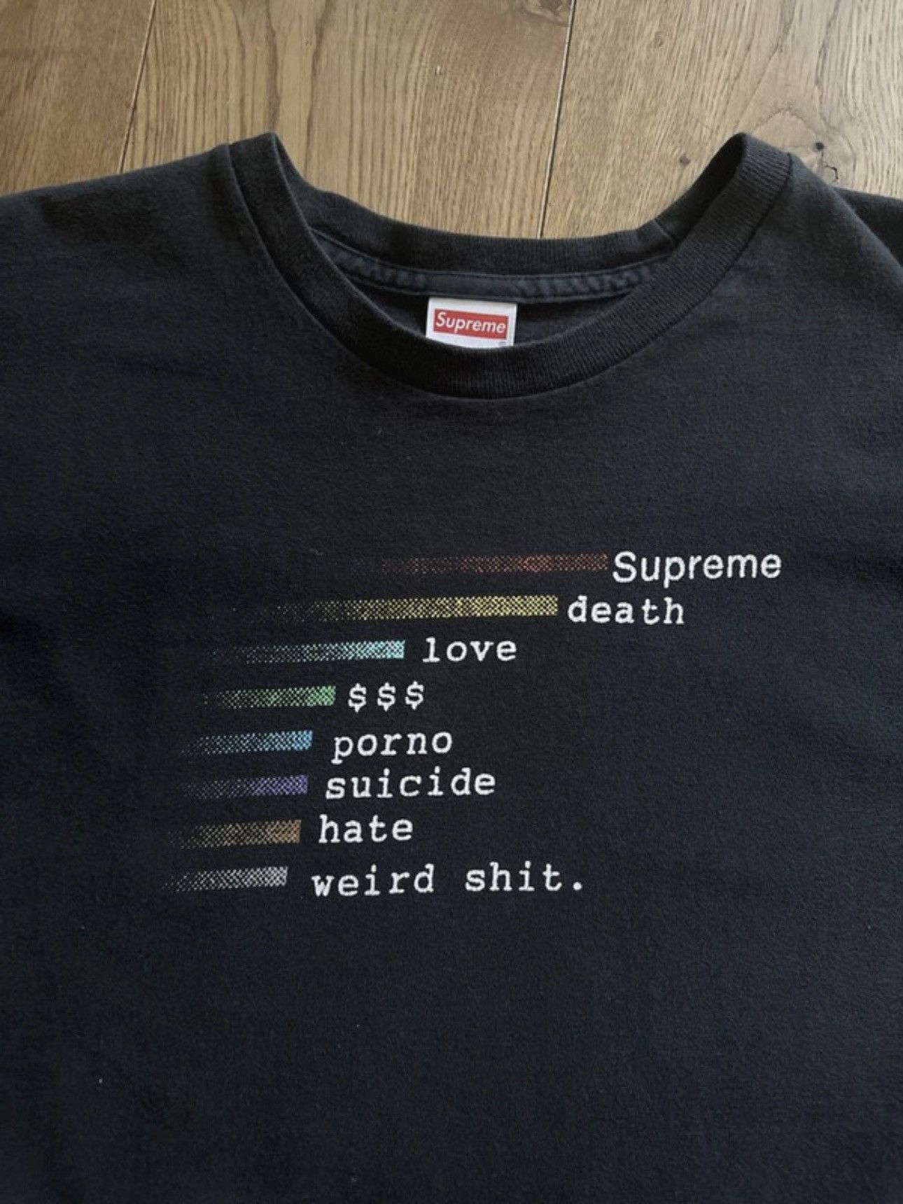 Supreme Vintage Supreme Death Love $$$ Porno Sun Faded Tee Size US M / EU 48-50 / 2 - 18 Thumbnail