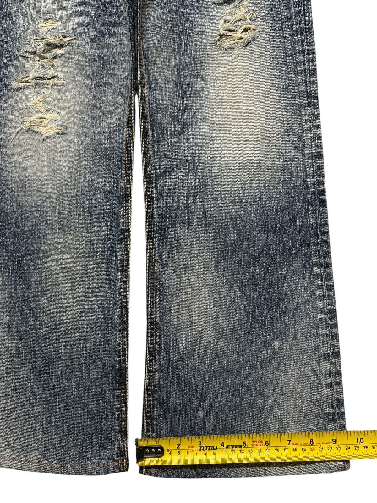 Edwin Vintage 90s Edwin 503 Faded Wash Distressed Wide Leg Baggy Size US 32 / EU 48 - 14 Thumbnail