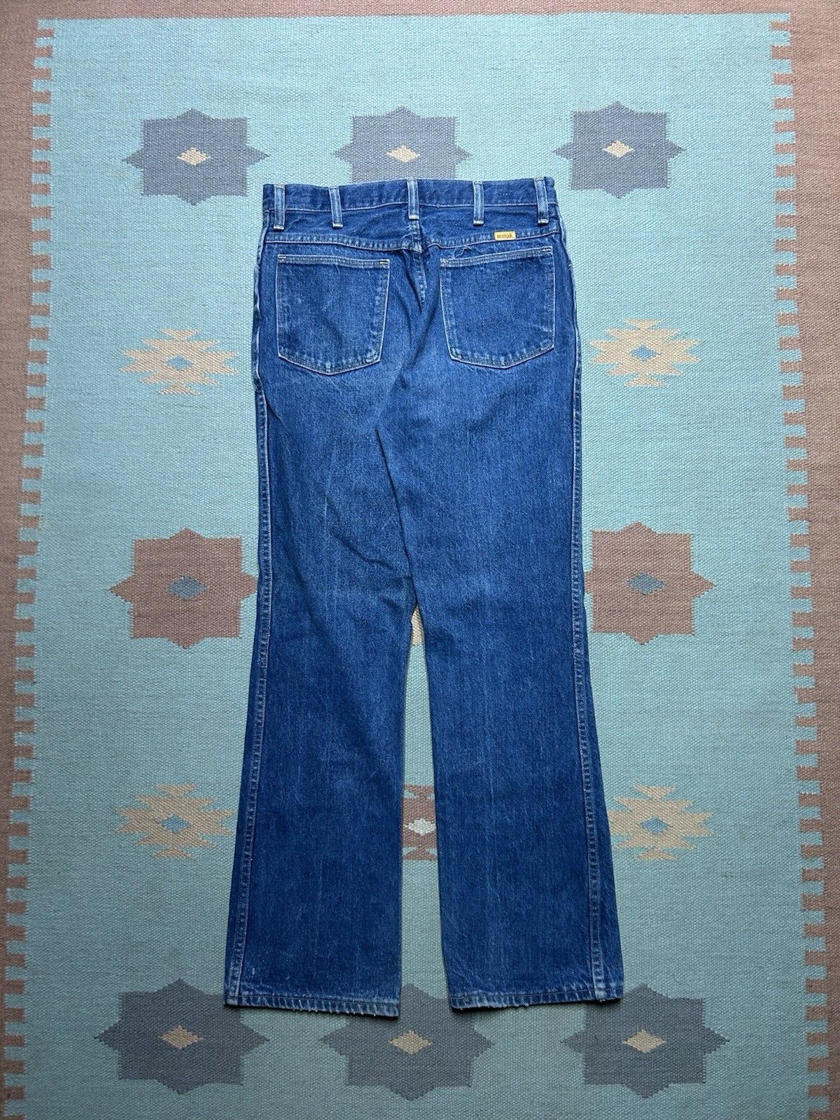 Vintage Vtg 80s rustler jeans faded bootcut cowboy western USA 30x31 Size US 30 / EU 46 - 7 Thumbnail
