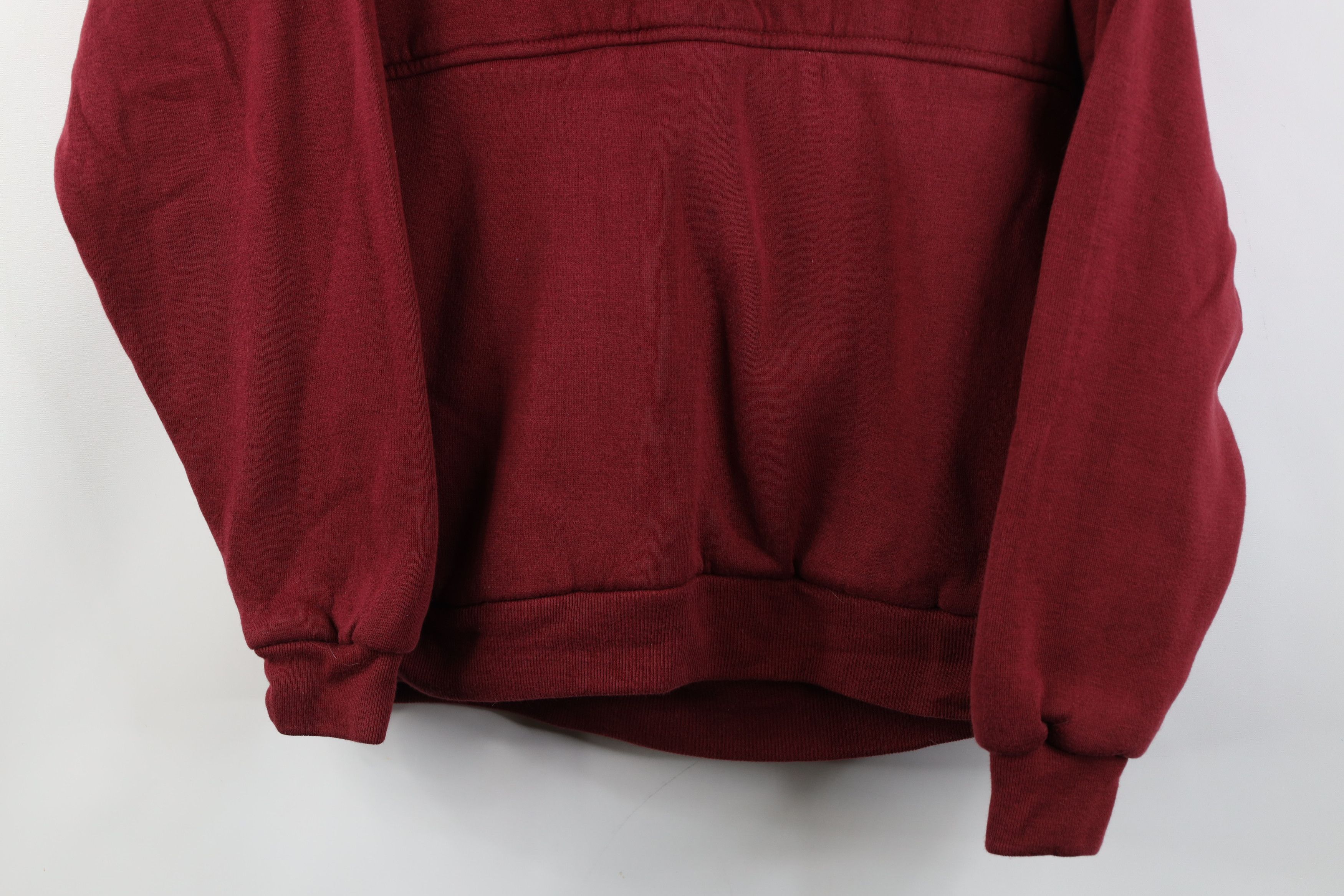 Vintage Vintage 90s Streetwear Thermal Waffle Knit Lined Hoodie Red Size US L / EU 52-54 / 3 - 3 Thumbnail