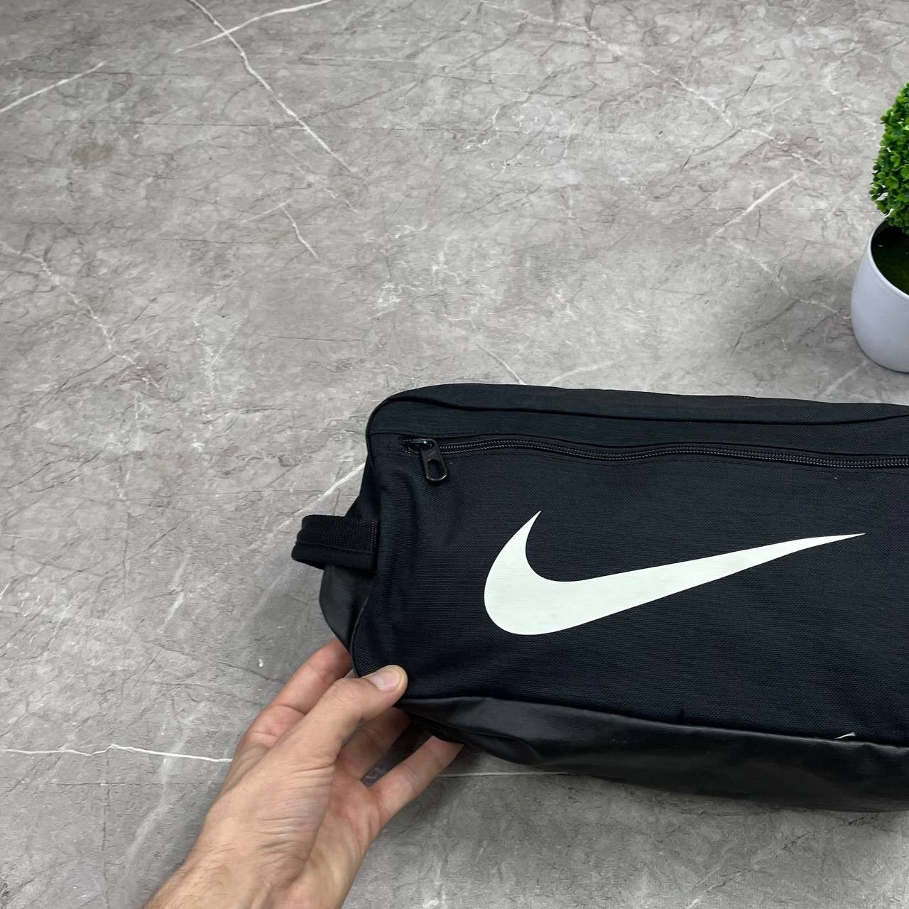 Nike Nike Big Logo Brasilia Shoes Black/White Bag Size ONE SIZE - 4 Thumbnail