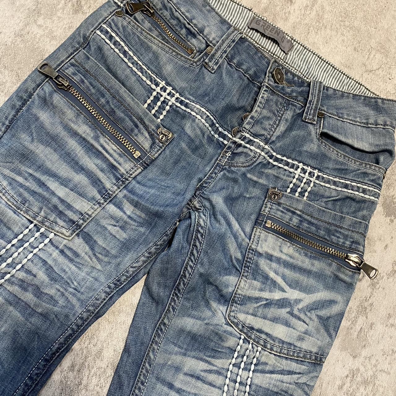 Other Blue and white embroidered denim jeans #denim Rap Size US S / EU 44-46 / 1 - 3 Thumbnail
