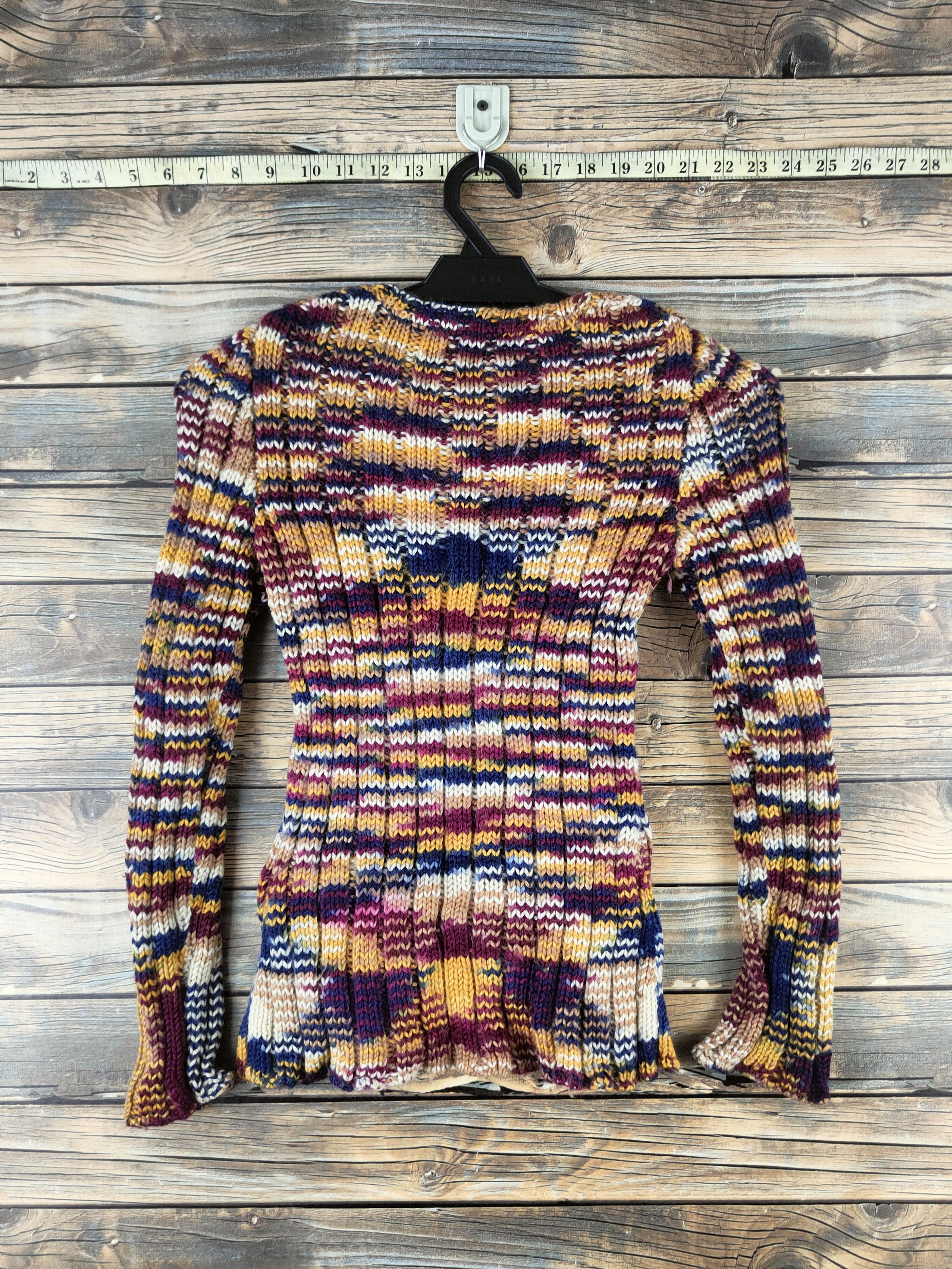 Hanae Mori DL Hanae Mori-Vivid Mix Knitwear Sweatshirts #46-573 Size S / US 4 / IT 40 - 7 Thumbnail
