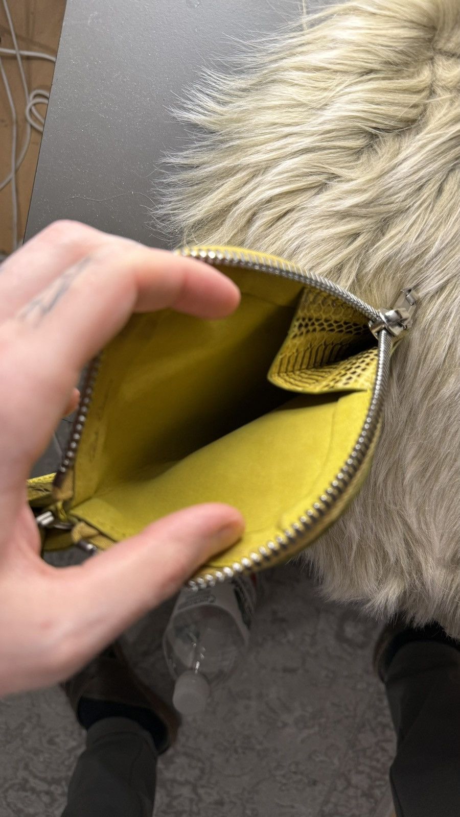 Rick Owens Rare Rick Owens S/S 2018 „Dirt” python neck wallet Size ONE SIZE - 7 Thumbnail