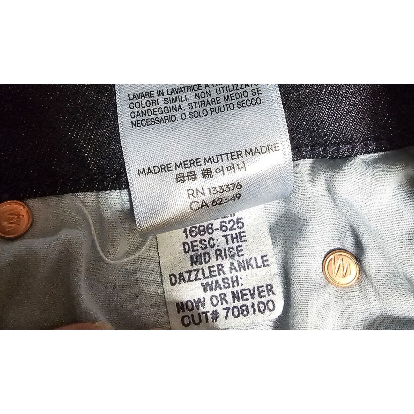 MOTHER Mother The Mid Rise Dazzler Ankle jeans Now or Never 27 Size 27" / US 4 / IT 40 - 10 Thumbnail