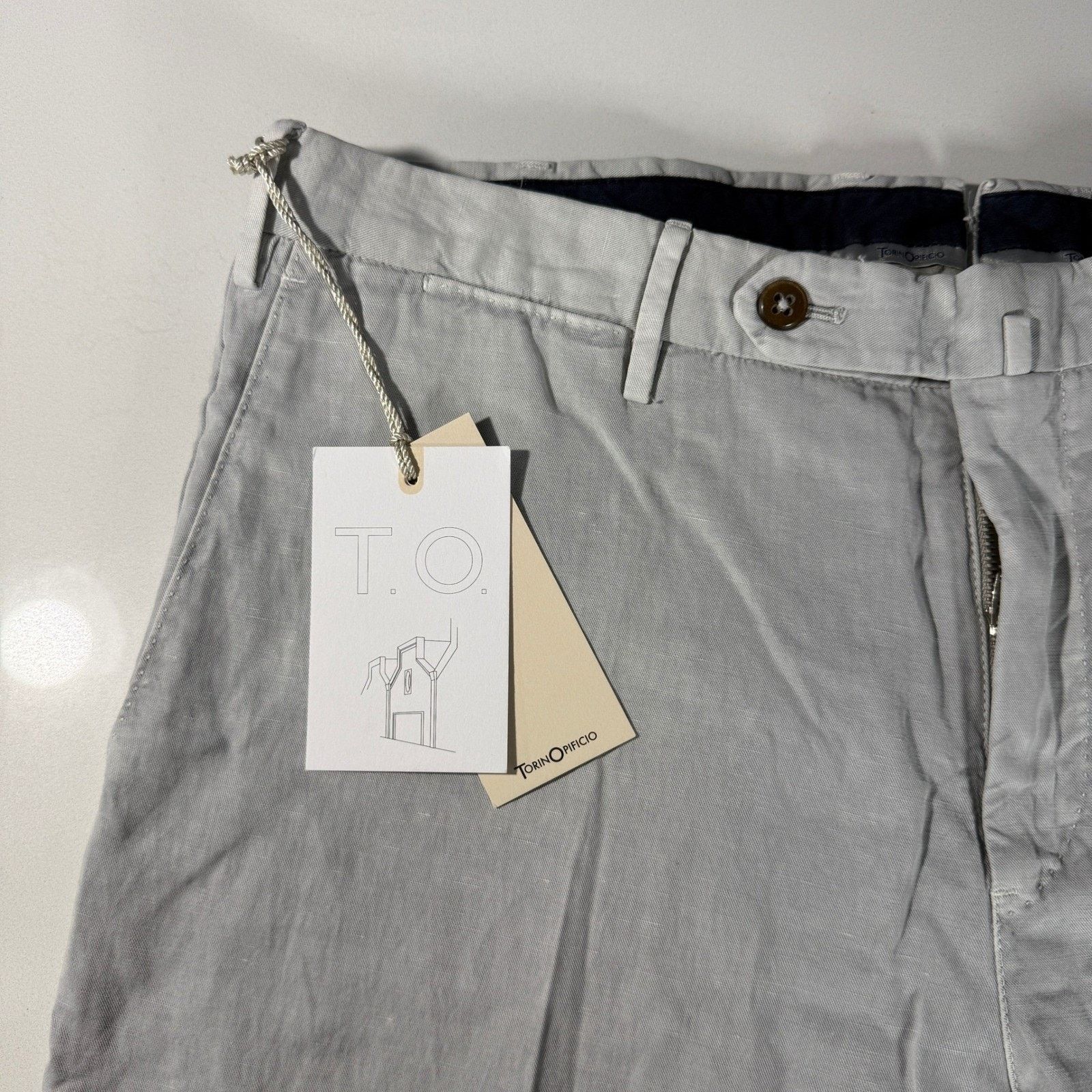 Other TorinOpificio Mens Lyocell Linen Cotton Trousers Italy 52 Size US 36 / EU 52 - 14 Thumbnail