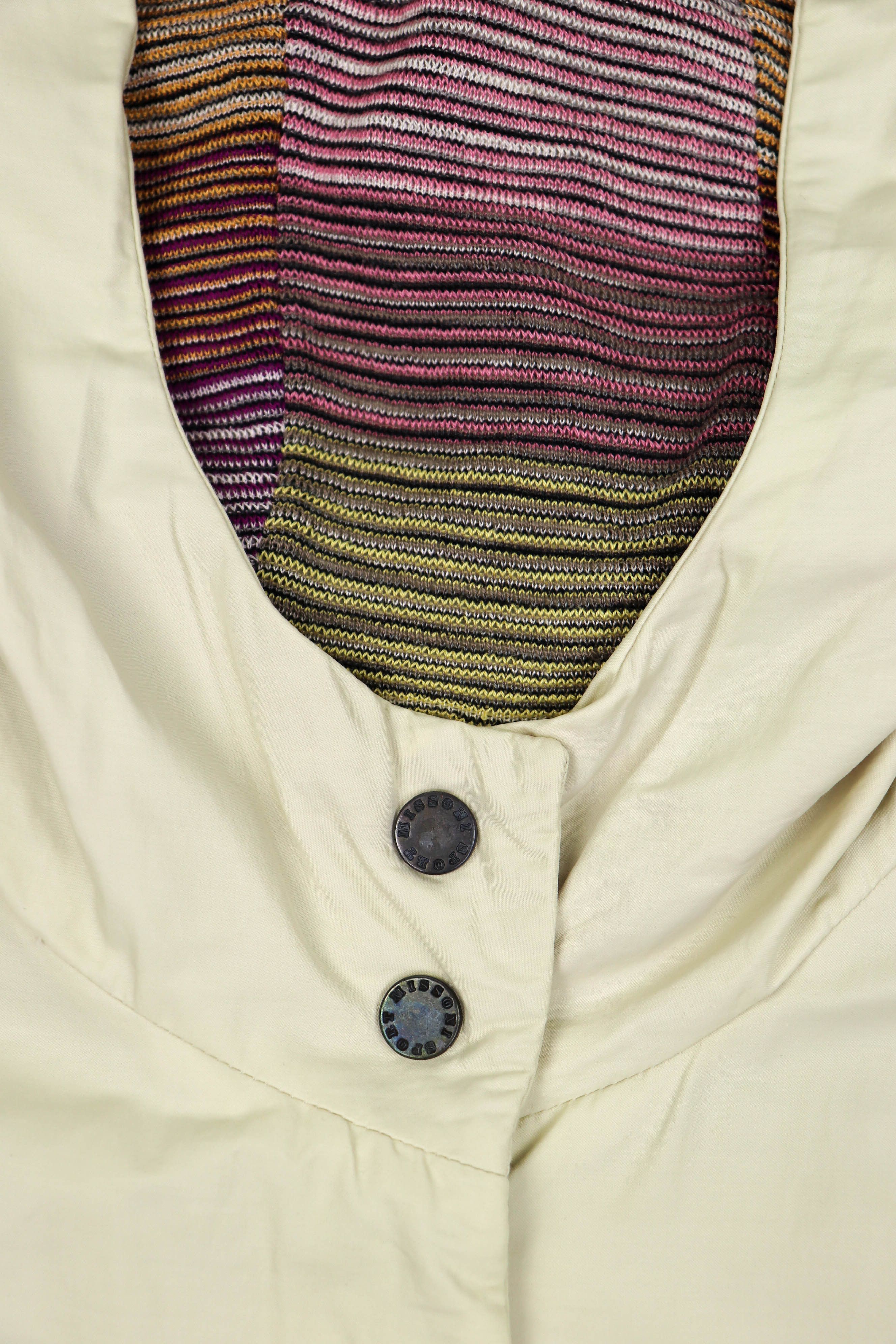 Missoni Missoni SPORT Vintage Cream White Hooded Belted Parka Jacket Size M / US 6-8 / IT 42-44 - 7 Thumbnail