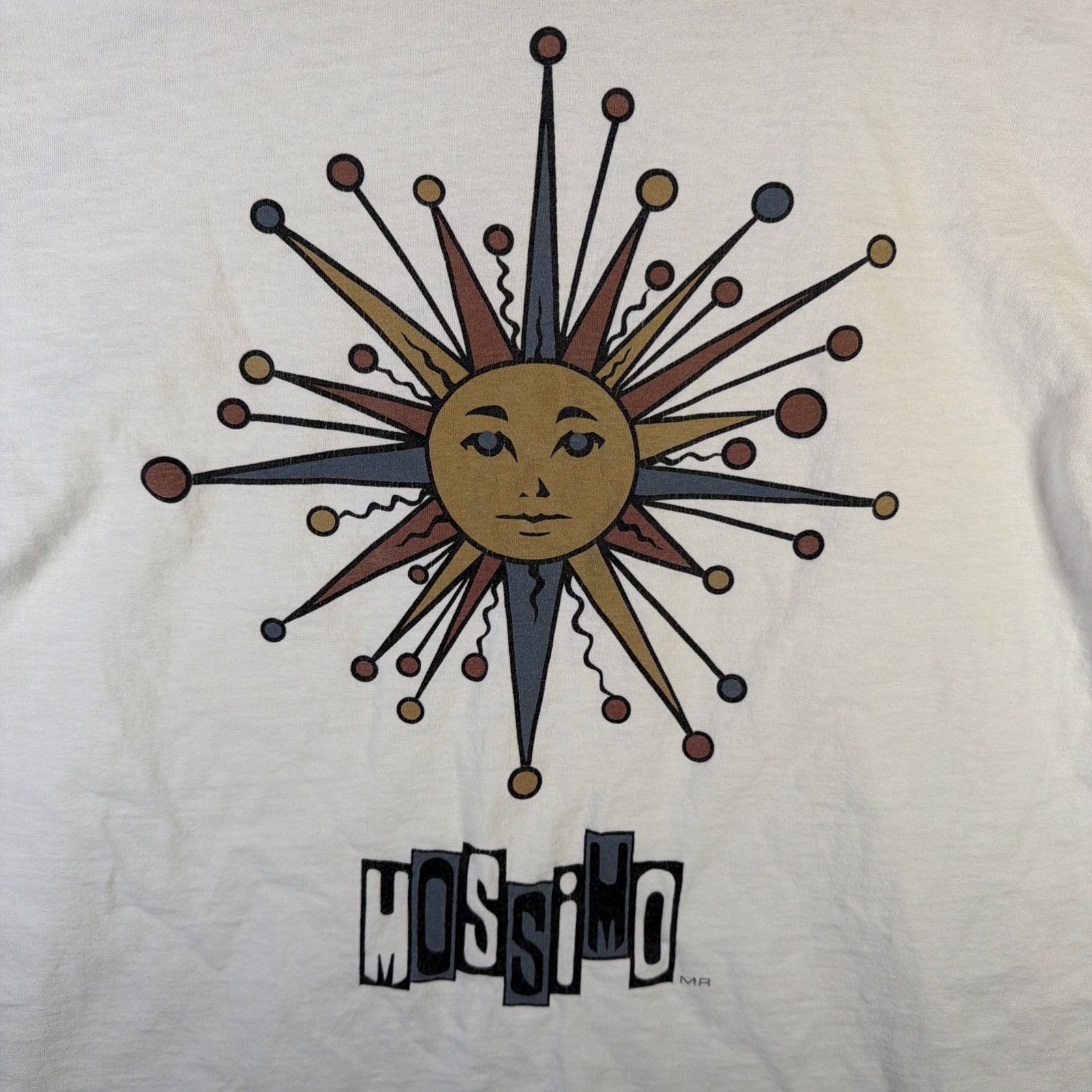 Mossimo Vintage Mossimo Shirt Mens Medium White 90s Stussy Sun Size US M / EU 48-50 / 2 - 2 Thumbnail