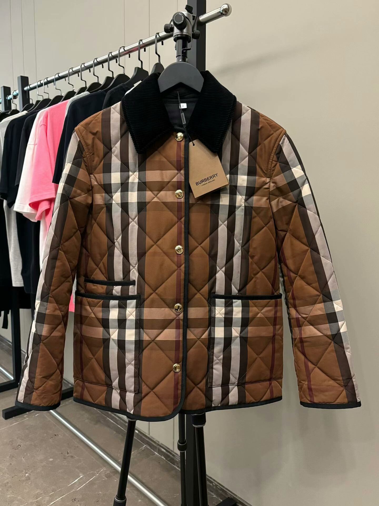 Burberry burberry quilted check cotton jacket size s Size S / US 4 / IT 40 - 1 Thumbnail