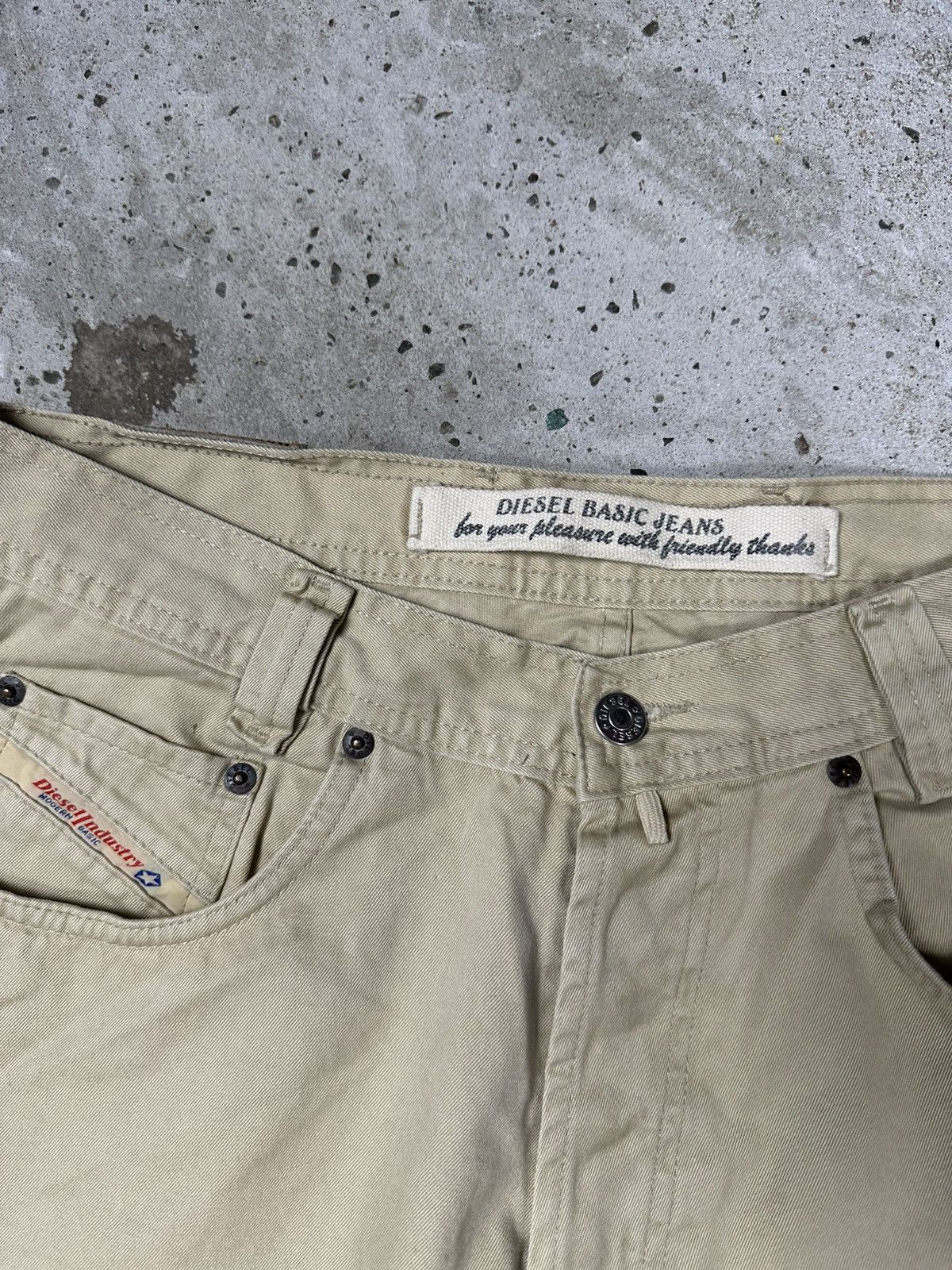 Diesel Vintage 90s Diesel Paddle Beige Baggy Denim Jeans Size US 32 / EU 48 - 8 Thumbnail