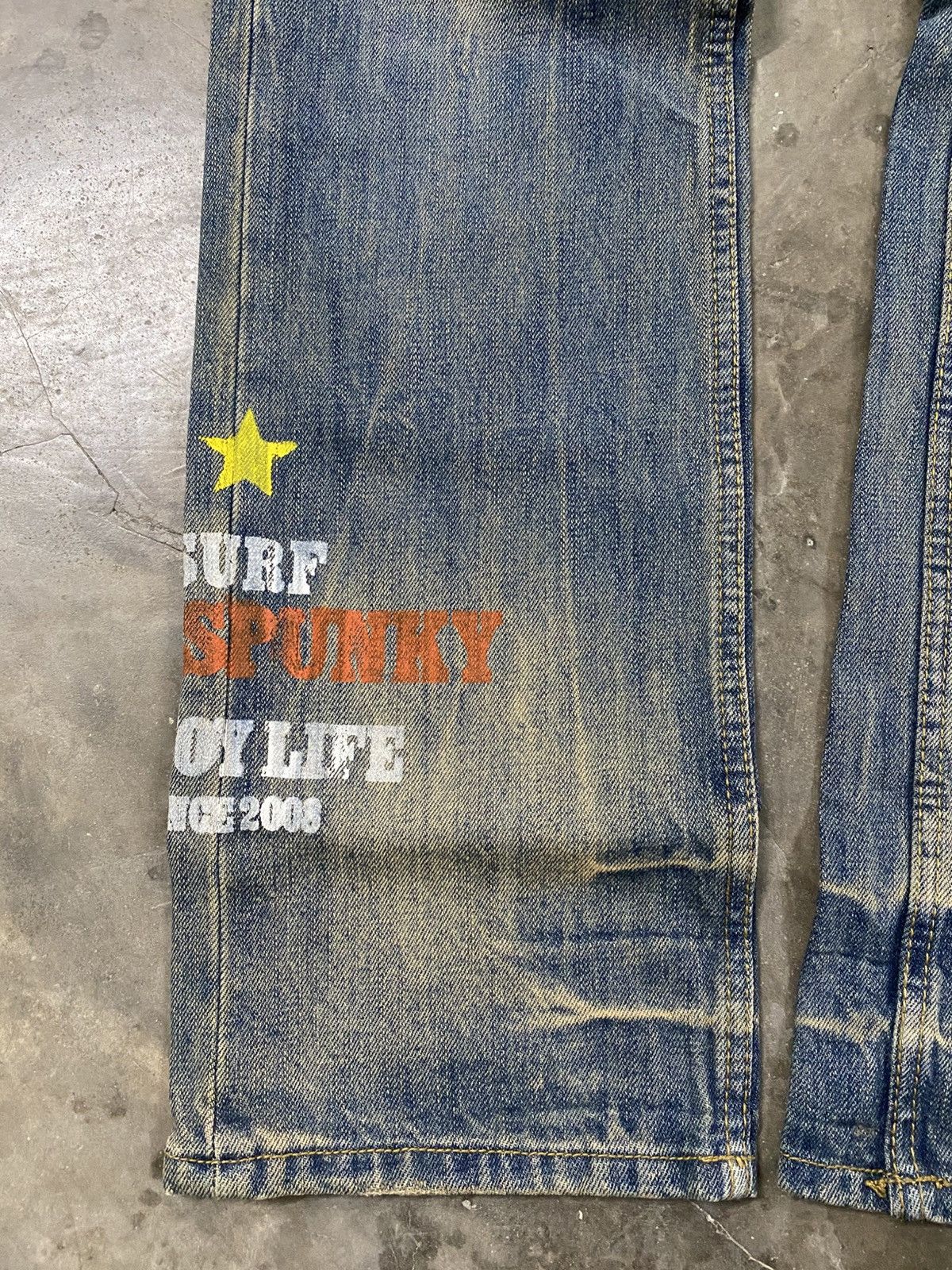 Hysteric Glamour × If Six Was Nine × Japanese Brand Japanese Buzz Spunky I❤️Surf Distressed Denim @264 Size US 30 / EU 46 - 7 Thumbnail