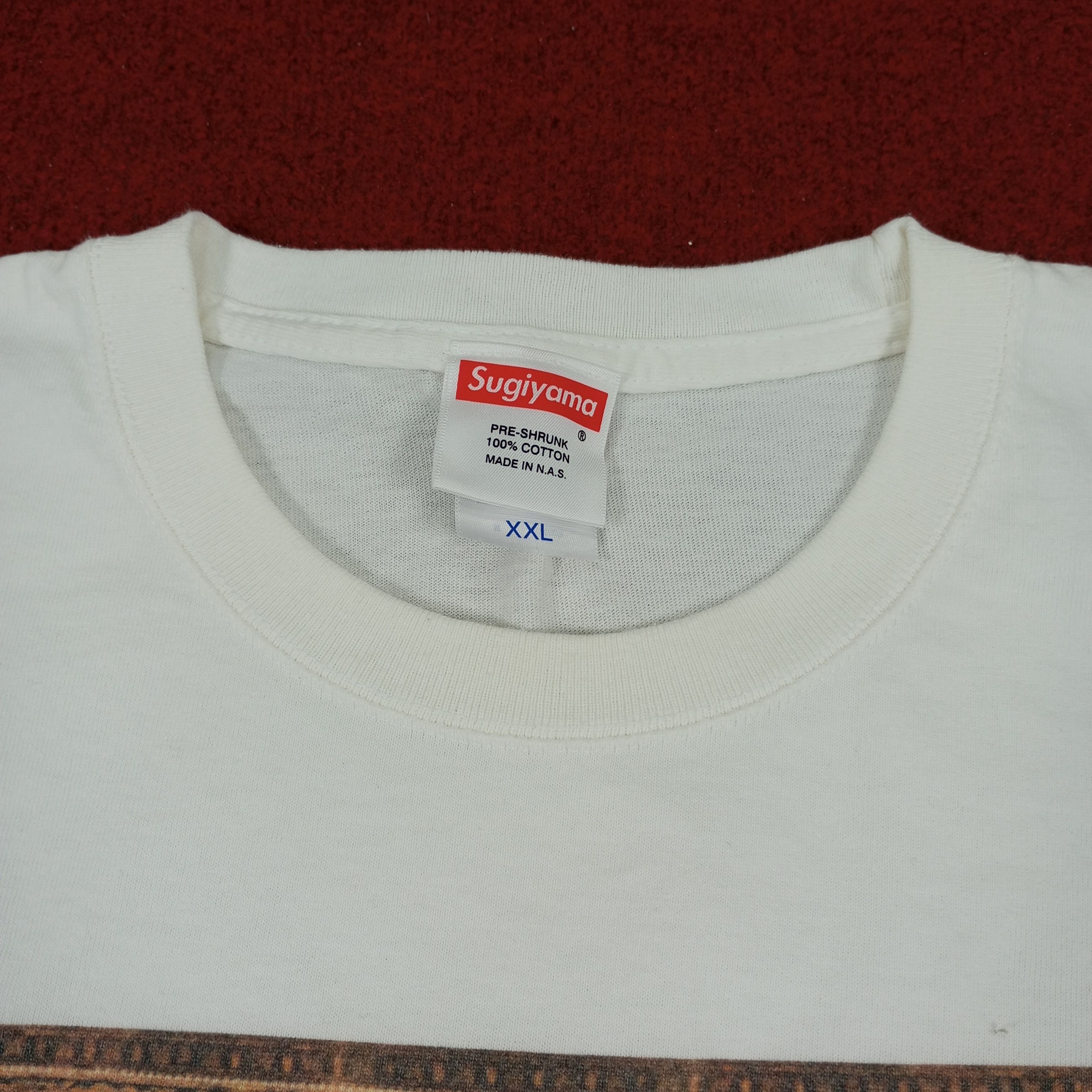 Vintage Sugiyama Japanese Streetwear Style White Tshirt Size US XL / EU 56 / 4 - 4 Thumbnail