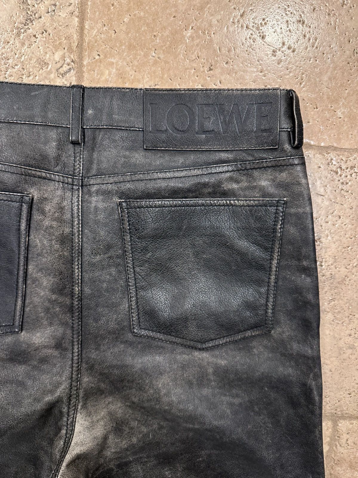 Loewe Loewe Calfskin Nappa Aged Leather Pants Size US 34 / EU 50 - 10 Thumbnail