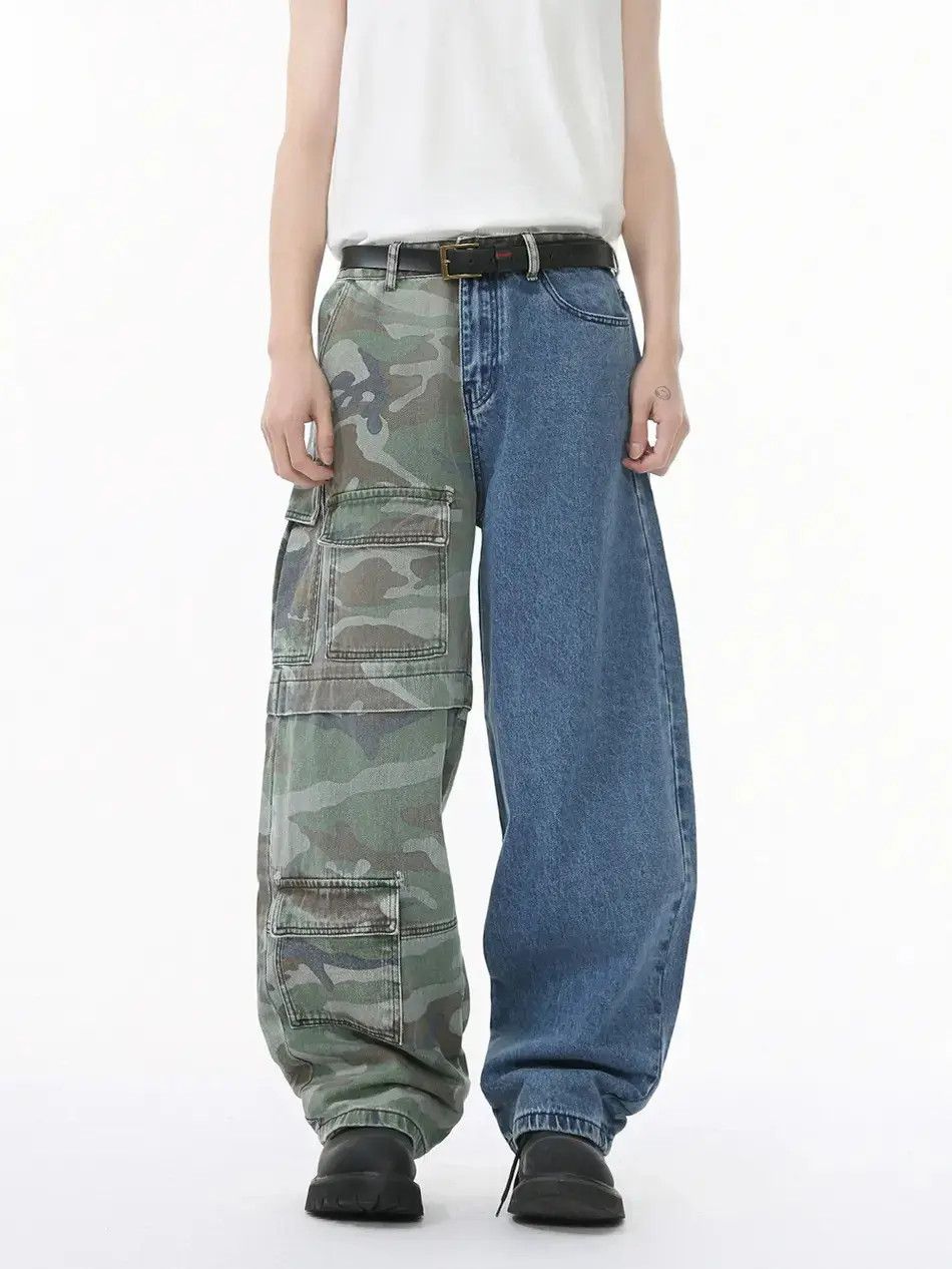 Japanese Brand Retro loose high street pocket jeans Size US 32 / EU 48 - 6 Thumbnail