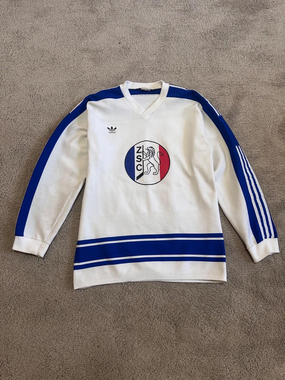 Adidas VINTAGE ZSC LIONS 1980 #15 SAVARD ICE HOCKEY JERSEY Size US XL / EU 56 / 4 - 1 Thumbnail