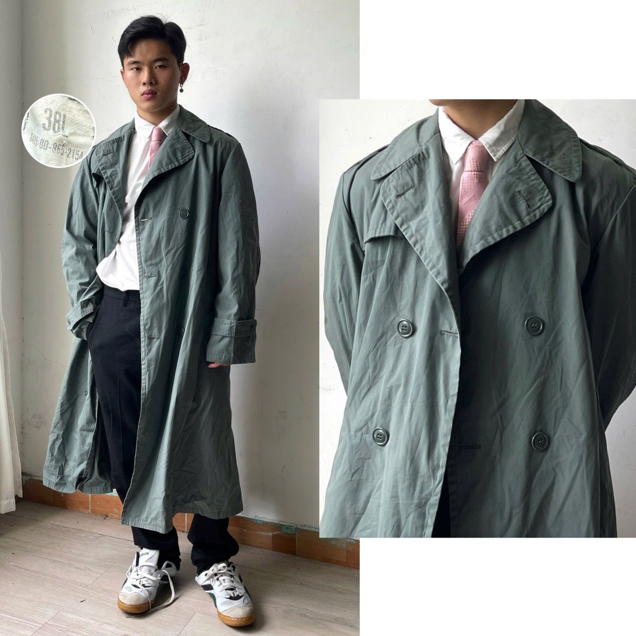 Other Milltary US Rain Coat 1970s Army Green 274 Size US L / EU 52-54 / 3 - 6 Thumbnail