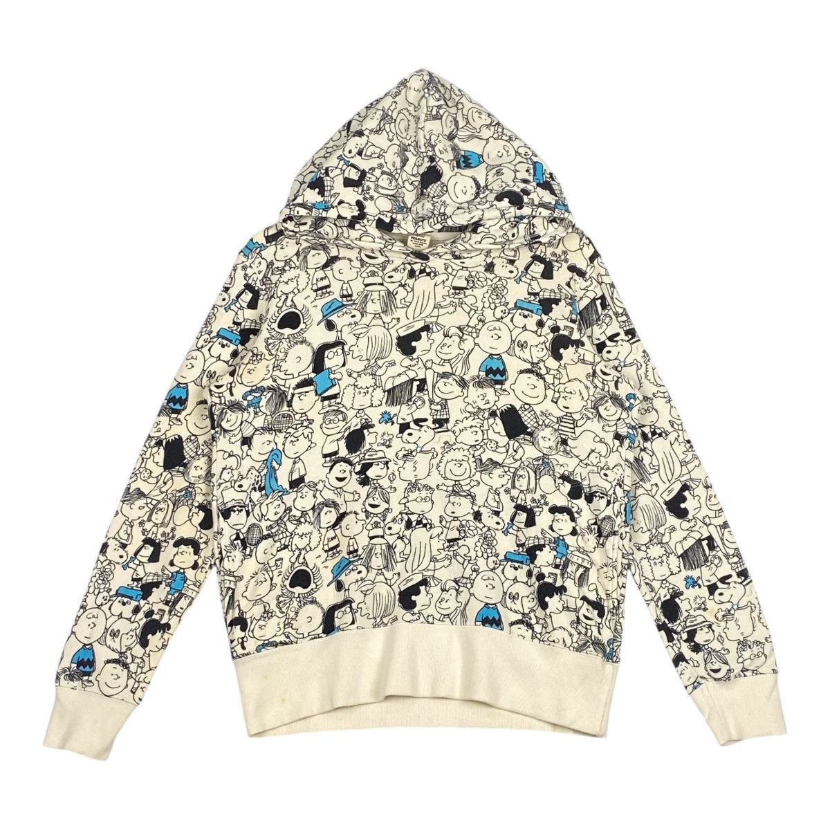 Peanuts × Uniqlo Vintage Peanuts Snoopy Uniqlo Printed Hoodies White Size US L / EU 52-54 / 3 - 1 Thumbnail