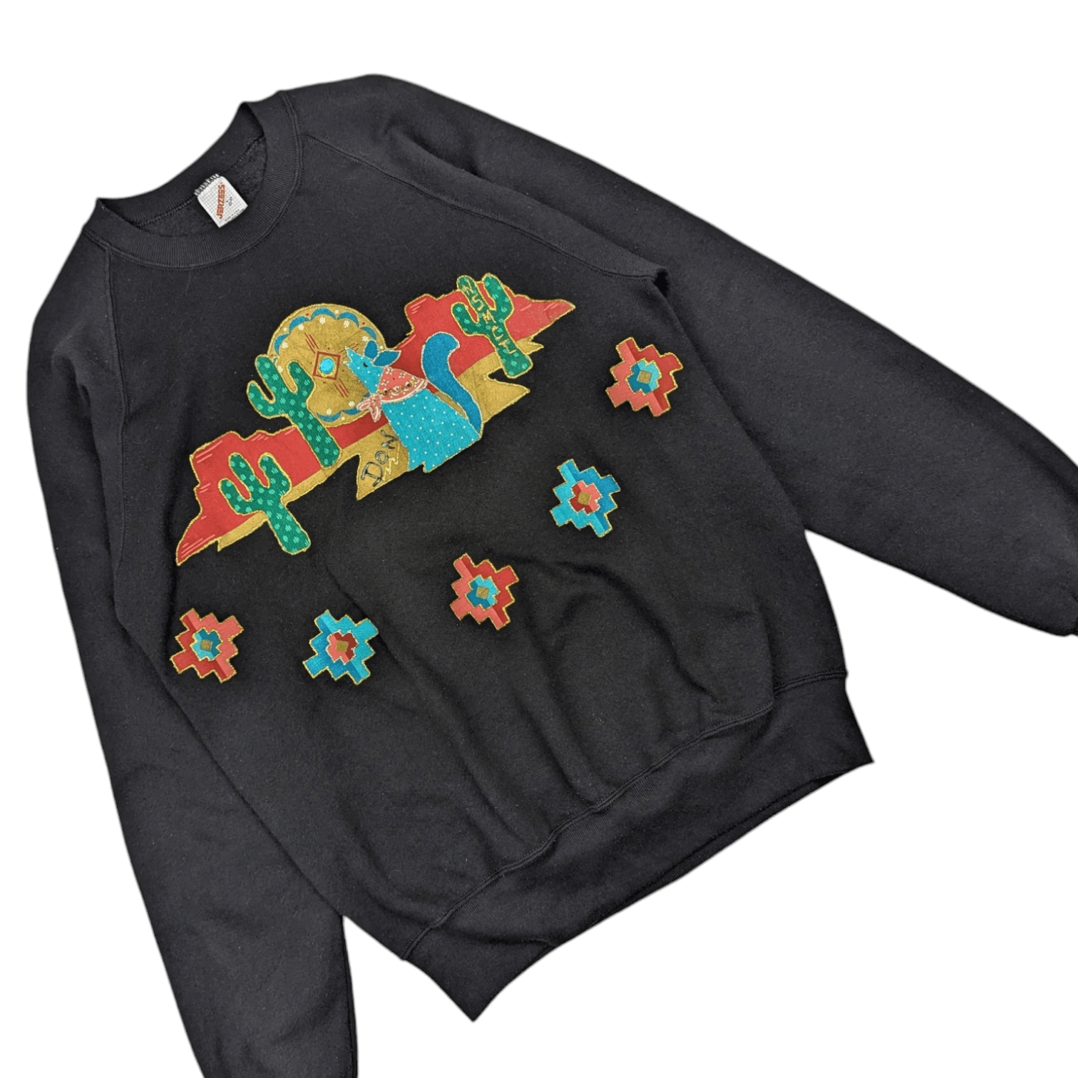 Jerzees Vintage 90's JERZEES Cactus Custom Jumper Sweatshirt Size US L / EU 52-54 / 3 - 3 Thumbnail
