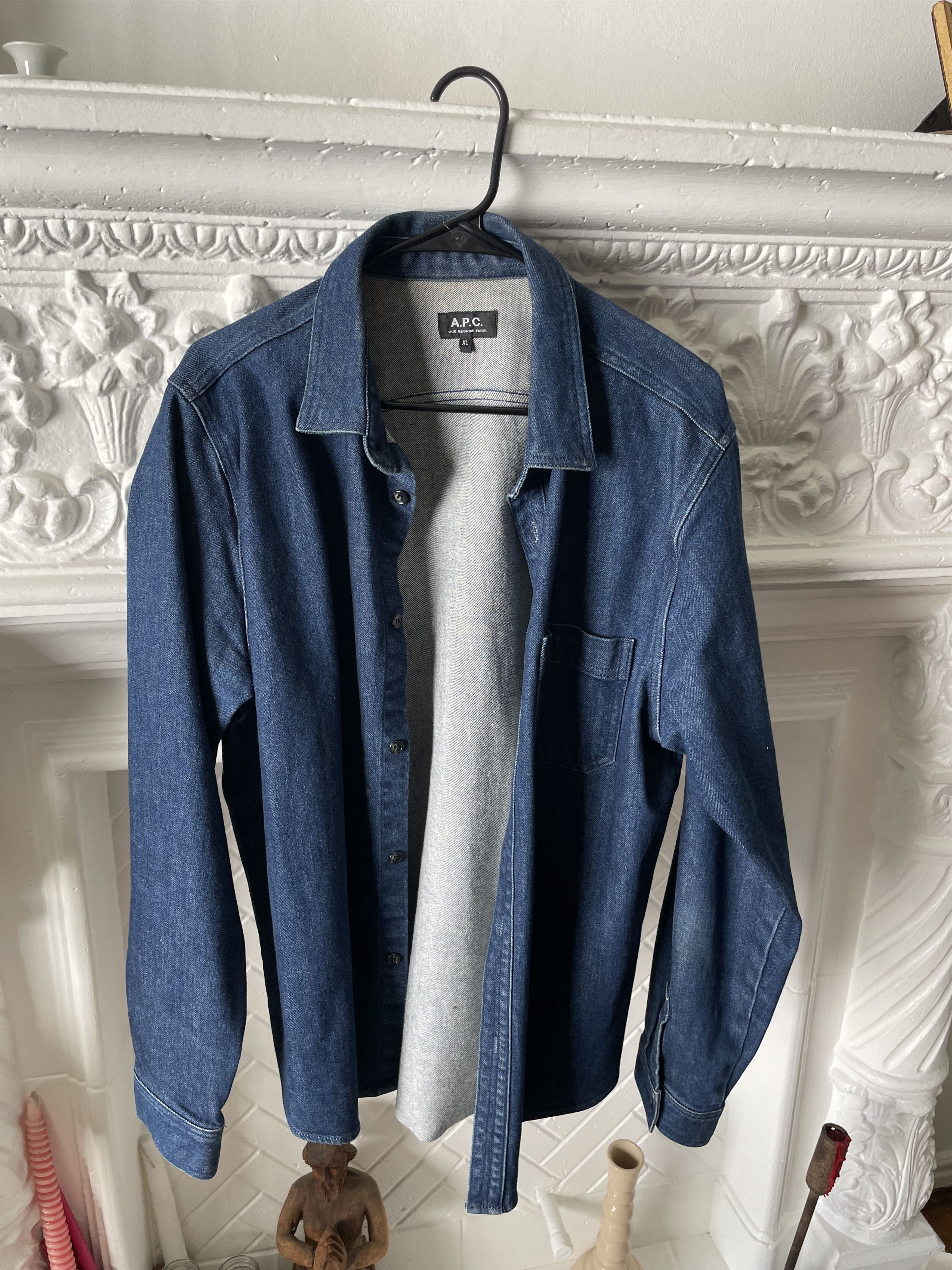 A.P.C. Denim Shirt Size US XL / EU 56 / 4 - 2 Thumbnail