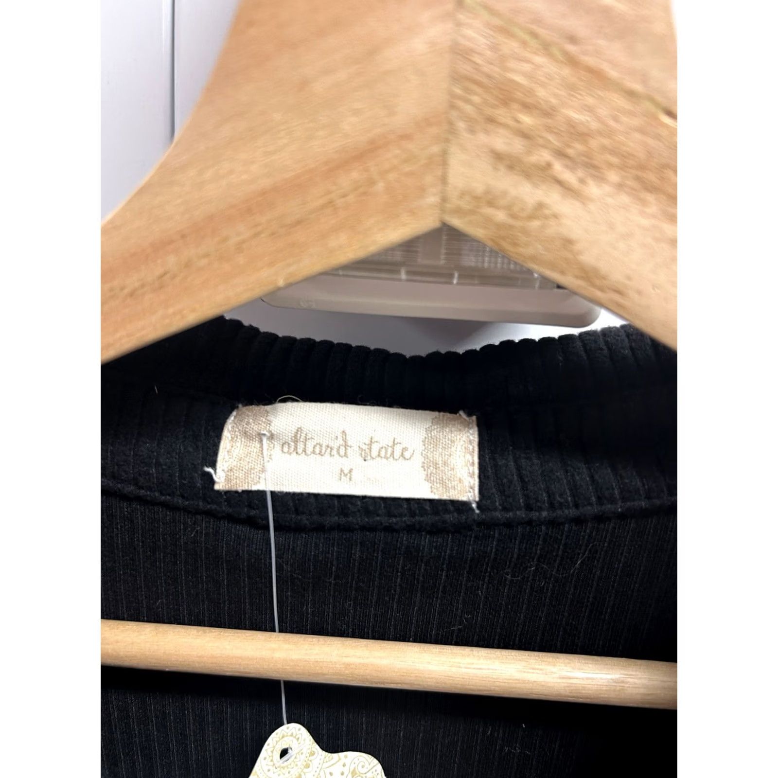 Vintage NEW Mens Altar'd State Black Ribbed Long Sleeve Collared Pullover Sweater Size M Size M / US 6-8 / IT 42-44 - 5 Thumbnail