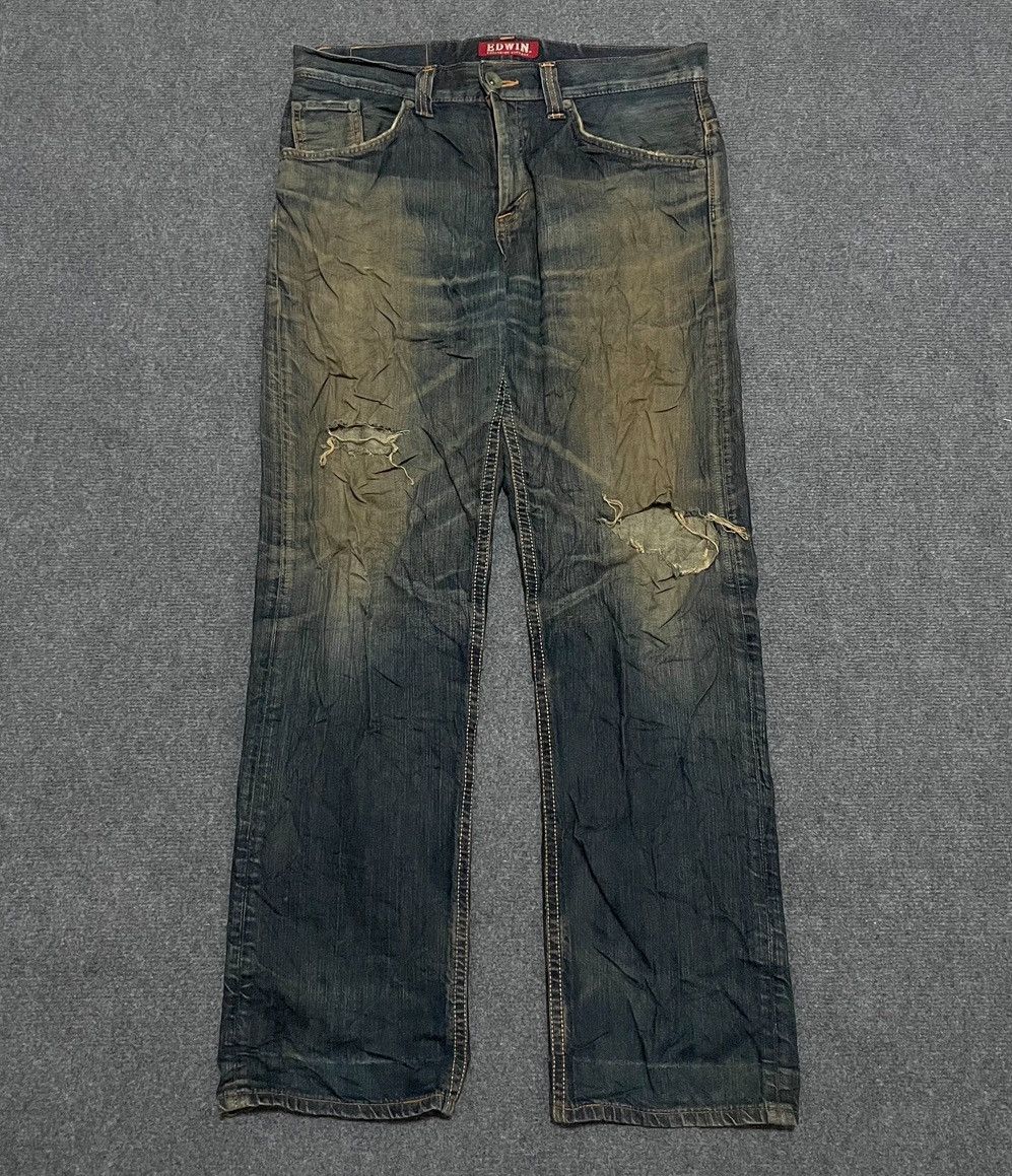 Hysteric Glamour × If Six Was Nine × Le Grande Bleu (L.G.B.) Edwin Exclusive Vintage Rusty Denim Size US 37 - 8 Thumbnail