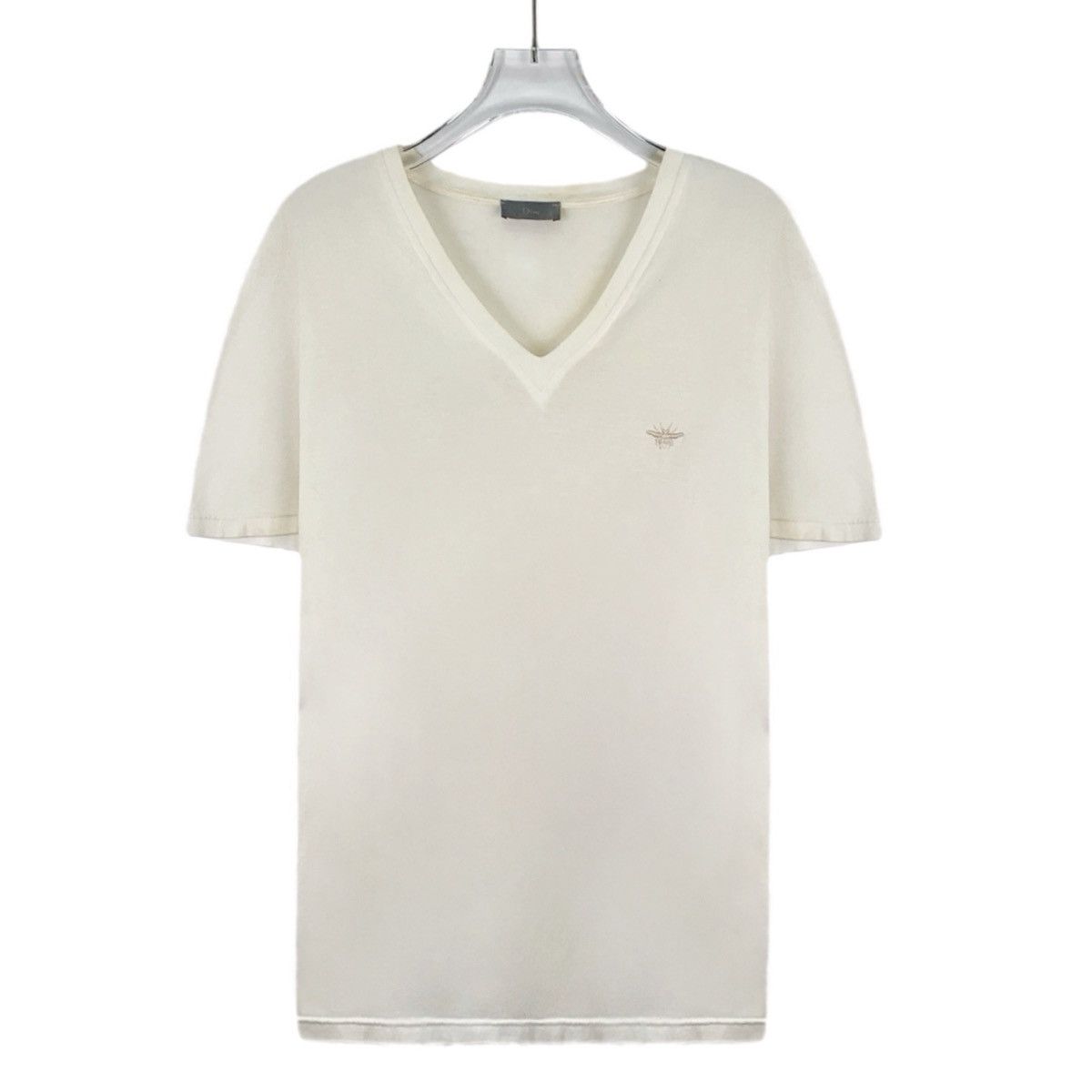 Dior Dior Off-White Bee Embroidered Short Sleeve T-Shirt K26WX Size US S / EU 44-46 / 1 - 1 Thumbnail