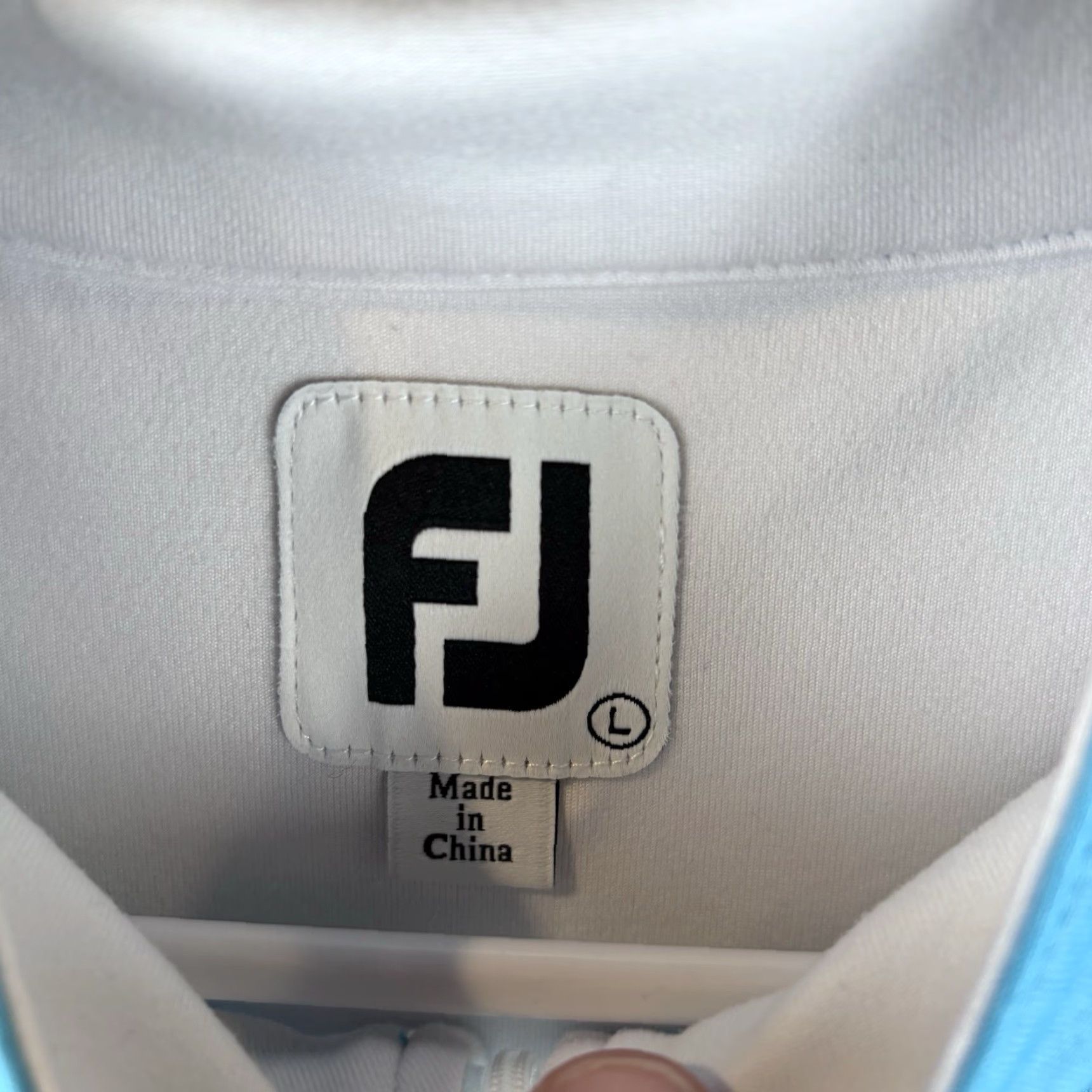 Footjoy Footjoy FJ Golf Jacket Womens L Light Blue Full Zip Pockets Performance Size L / US 10 / IT 46 - 2 Thumbnail