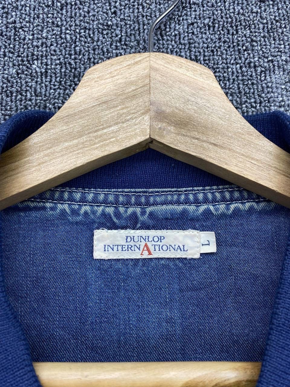 Vintage Vintage Dunlop International Denim Jacket Size US L / EU 52-54 / 3 - 8 Thumbnail