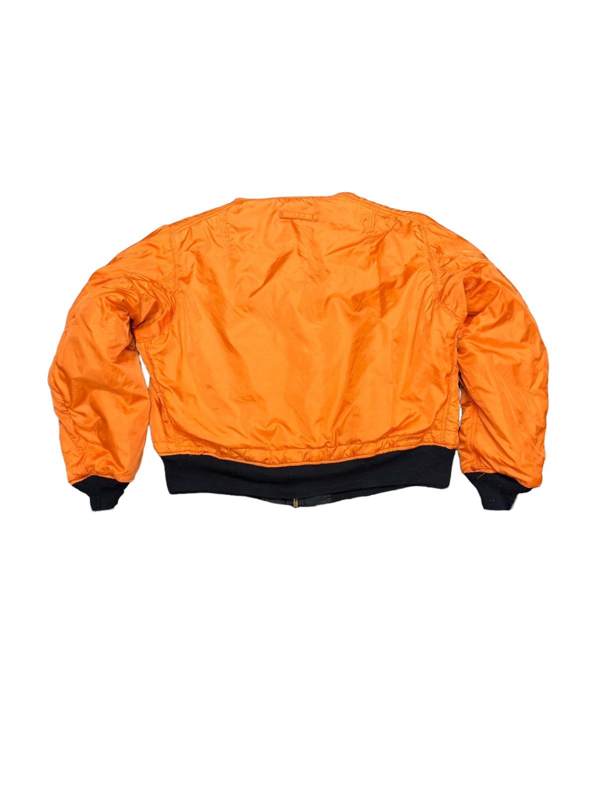 Alpha Industries Vintage Alpha MA-1 Plain Black Bomber Jacket Size US XL / EU 56 / 4 - 8 Thumbnail