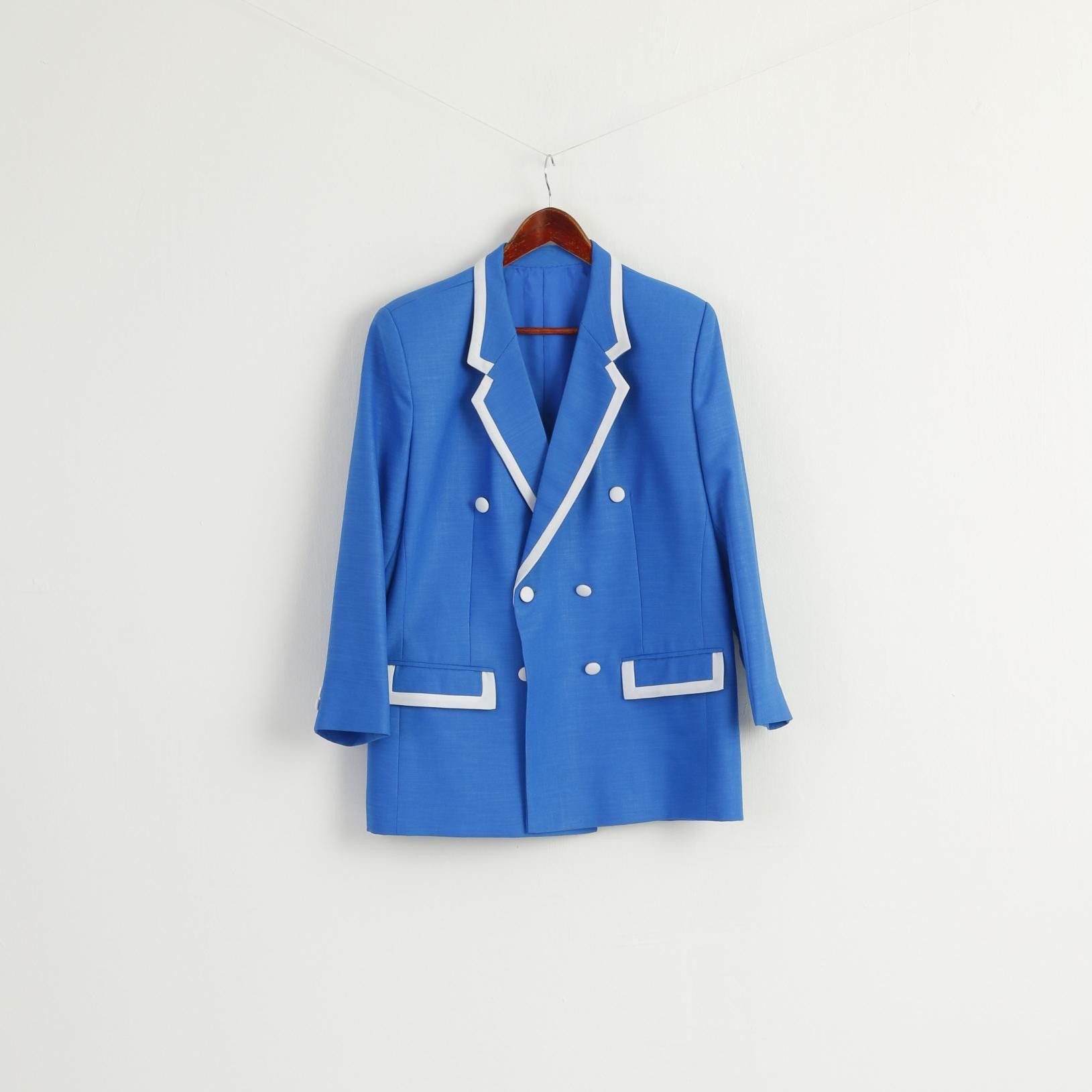 Vintage Vintage Women M Suit Blue Marine Jacket Skirt 8302 Size M / US 6-8 / IT 42-44 - 3 Thumbnail