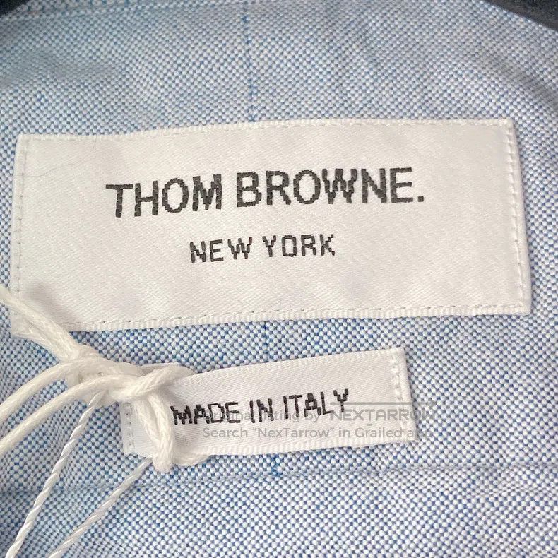 Thom Browne Thom Browne Blue Long Sleeve Shirt Size US L / EU 52-54 / 3 - 7 Thumbnail