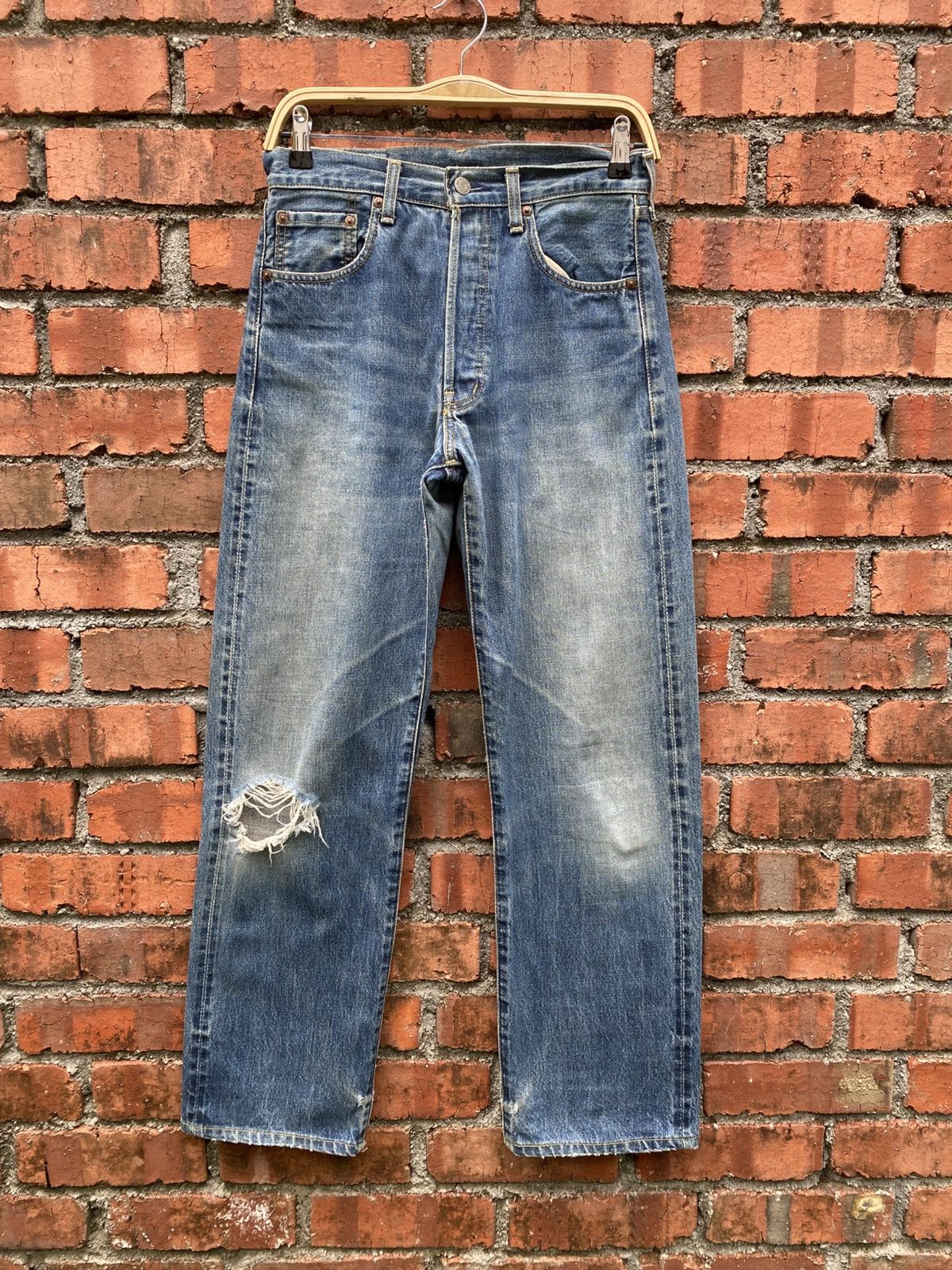 Levi's Vintage Clothing W29x30.5 Vintage levi's 503B Redline big E made in JAPAN Size US 29 - 1 Thumbnail