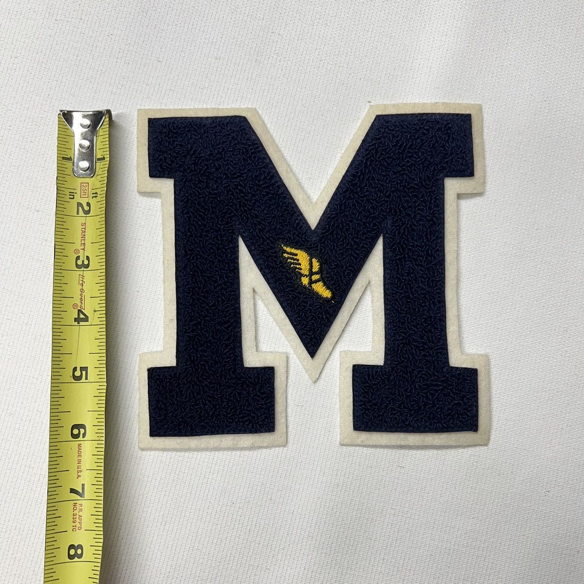 Vintage Letterman Varsity Patch Letter M Blue Chenille Felt Sports Size ONE SIZE - 7 Thumbnail