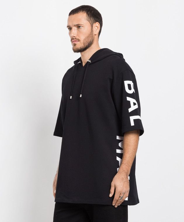 Balmain o1y0426 Logo Hoodie in Black Size US S / EU 44-46 / 1 - 2 Thumbnail