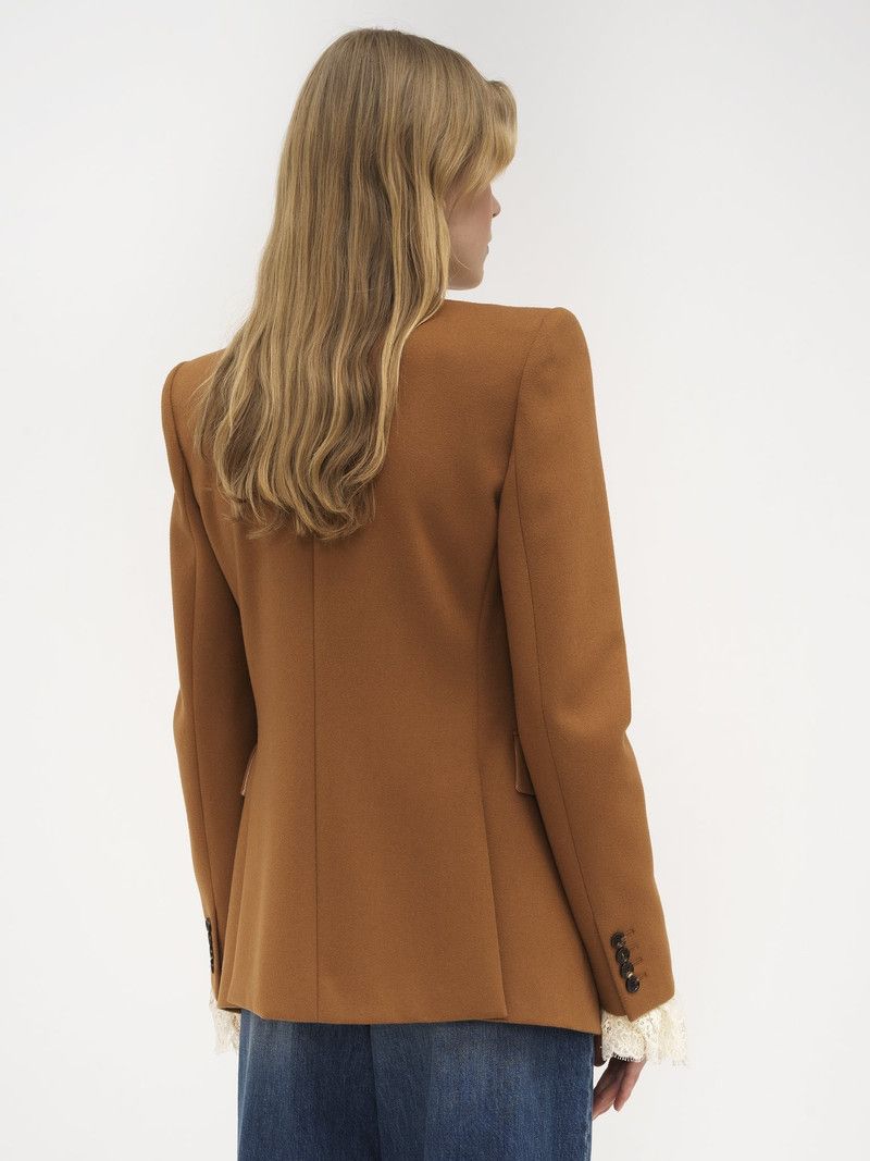 Chloe o1loc1c11125 Tailored Jacket in Brown Size L / US 10 / IT 46 - 5 Thumbnail