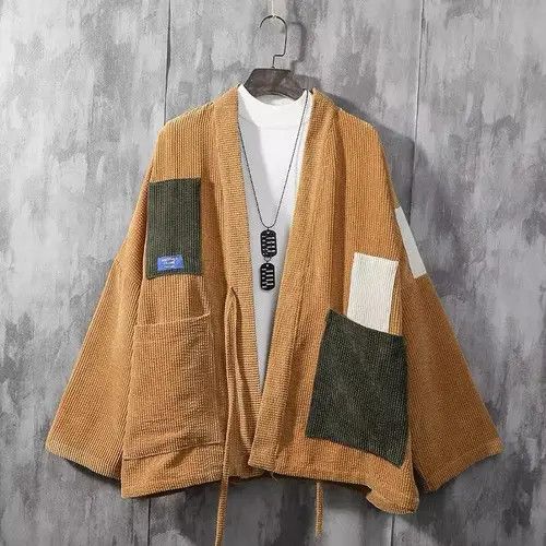 Japanese Brand Japanese style corduroy kimono cardigan jacket Size US M / EU 48-50 / 2 - 1 Thumbnail