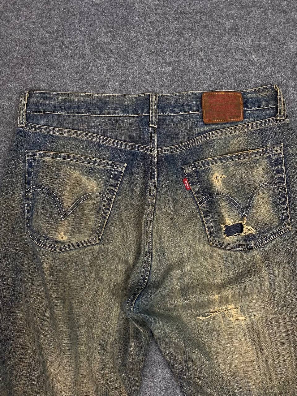 Levi's vintage levis 503 rusty distressed denim nice design Size US 35 - 3 Thumbnail