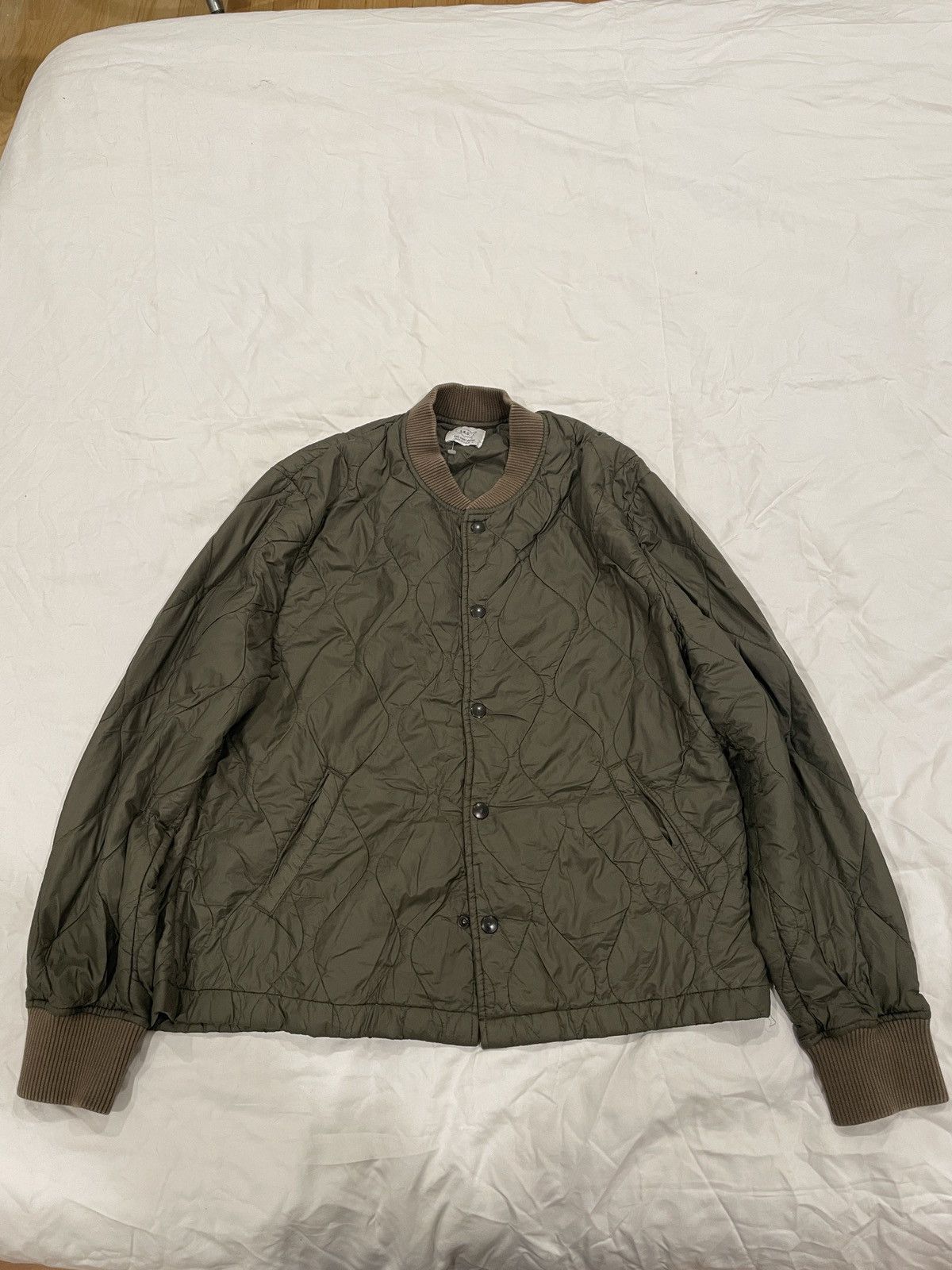 Save Khaki United Save Khaki United Quilted Nylon Warm Up Bomber Size US L / EU 52-54 / 3 - 1 Thumbnail