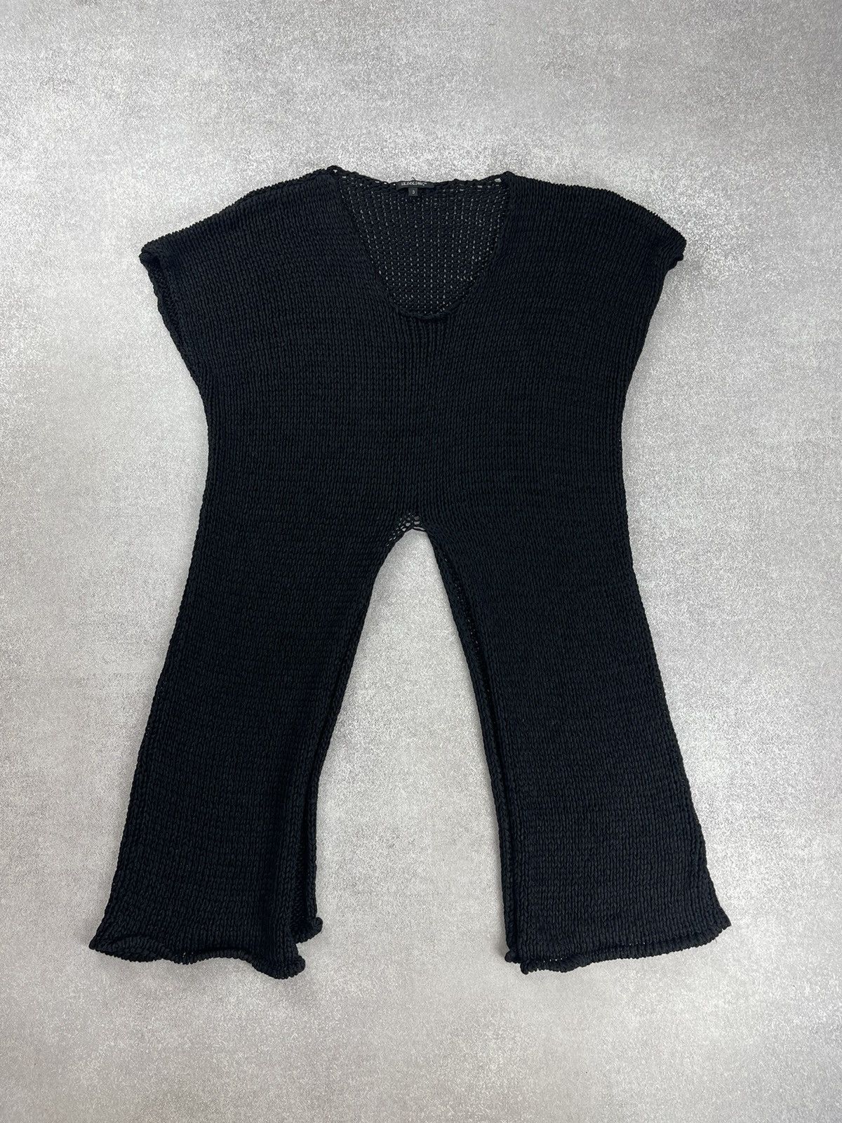Designer Hebbeding Asymmetric Black Sweater Cardigan Size 3 Size L / US 10 / IT 46 - 1 Thumbnail