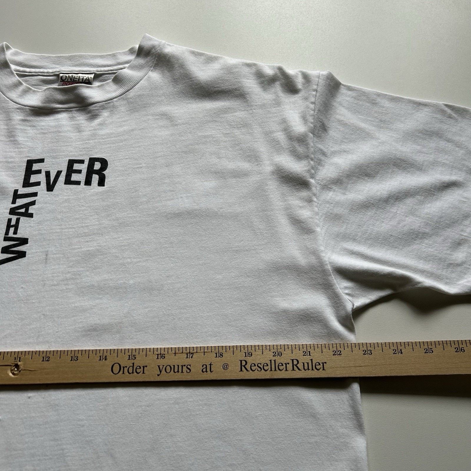 Vintage Vintage 90s Oneita T Shirt XL Whatever Funny Graphic Rare Size US XL / EU 56 / 4 - 6 Thumbnail