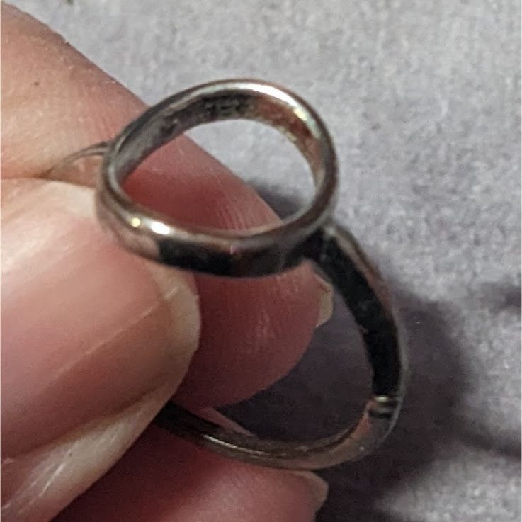 Other Dainty Open Circle Halo Silver Tone Fashion Ring Size 8 Size ONE SIZE - 9 Thumbnail