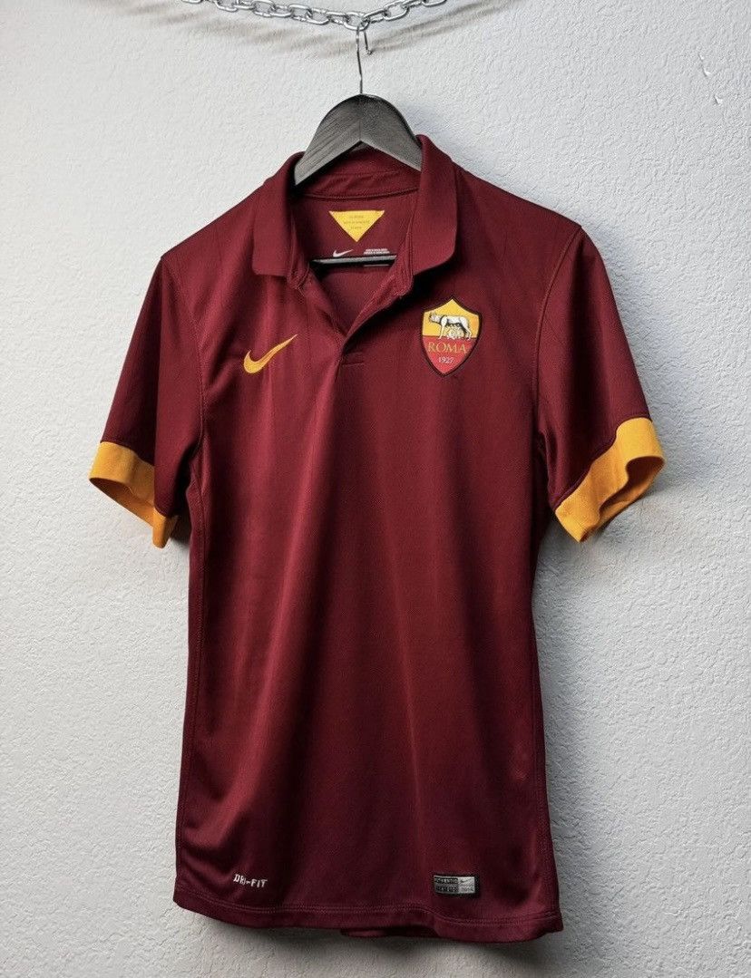 Nike Nike AS ROMA 2014-15 Home Football Jersey Size US S / EU 44-46 / 1 - 1 Thumbnail