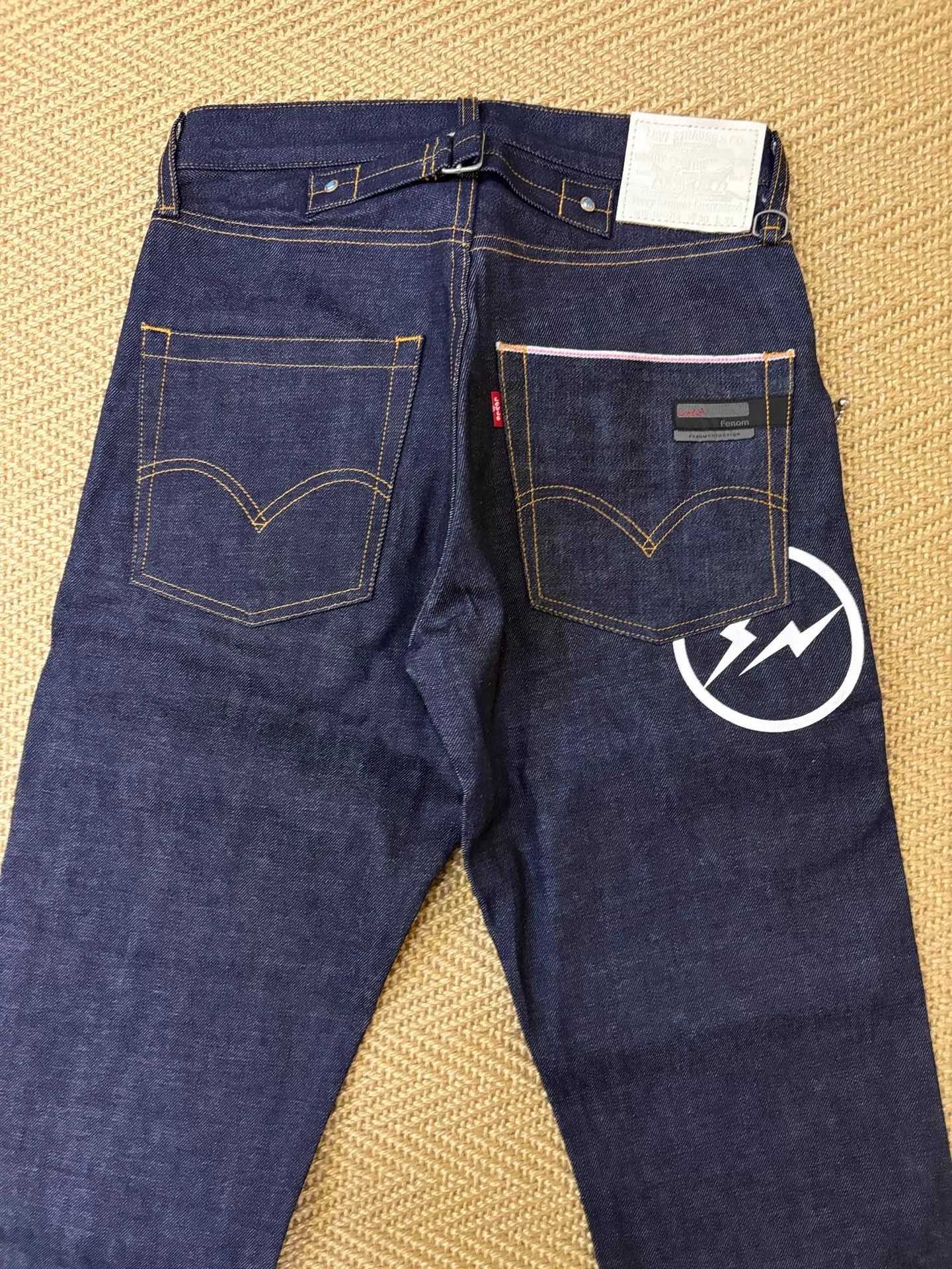 Levi's LEVIS FENOM Turquoise Semi-Shine HW Raw Denim Jeans W30L31 Size US 30 / EU 46 - 4 Thumbnail