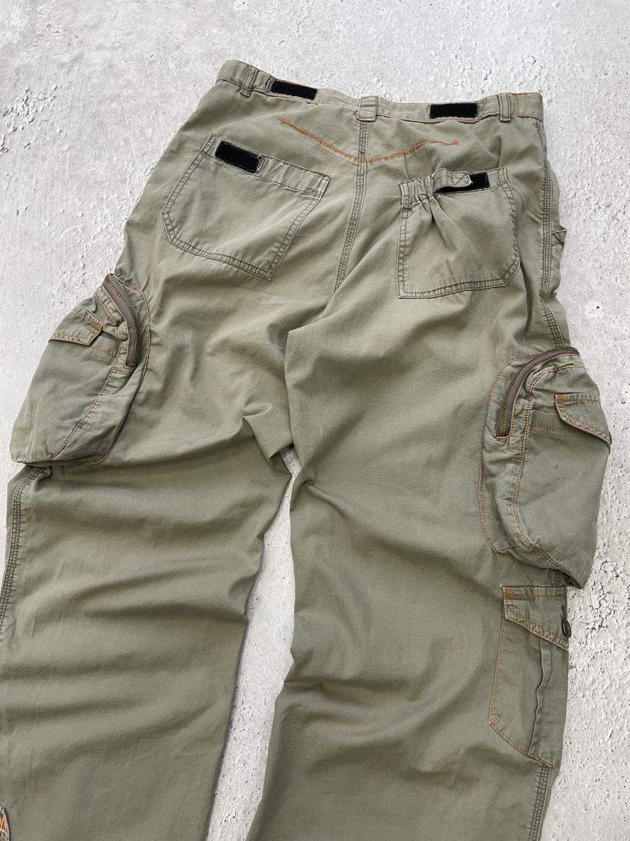 Japanese Brand × Vintage Vintage CRAZY FLAME BAGGY CARGO JAPANESE PANTS distressed Size US 32 / EU 48 - 12 Thumbnail