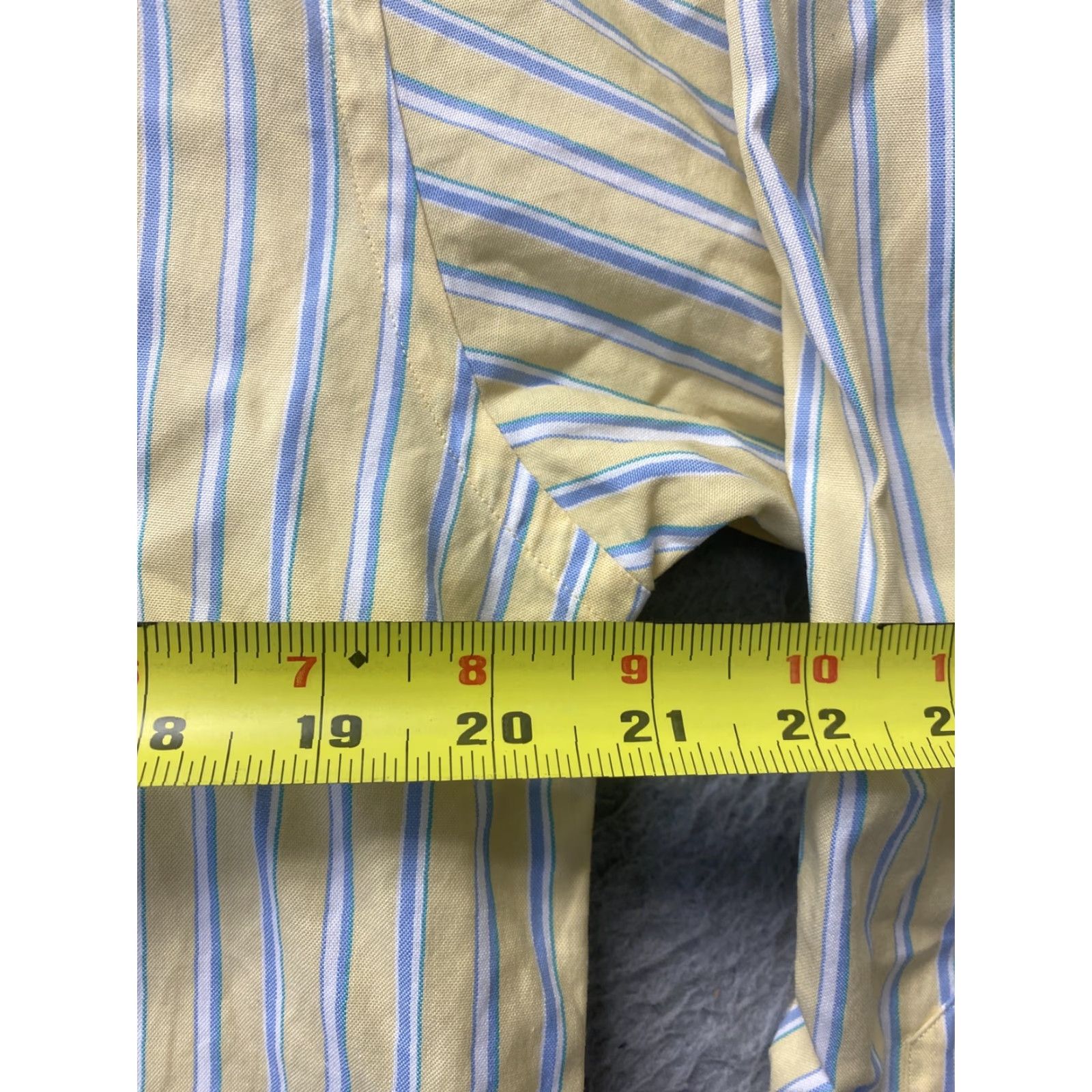 Polo Ralph Lauren Polo Ralph Lauren Shirt Men Button-Up Striped Yellow/White 10 20/21 Classic Fit Long Sleeve Collared Cotton Embroidered Logo Casual Spring Summer Size US M / EU 48-50 / 2 - 6 Thumbnail